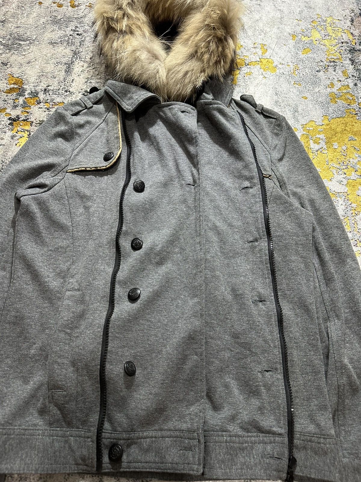 In The Attic ASSYMETRICAL IN THE ATTIC FUR HOODIE JACKET IFSIX LGB STYLE Size US M / EU 48-50 / 2 - 5 Thumbnail