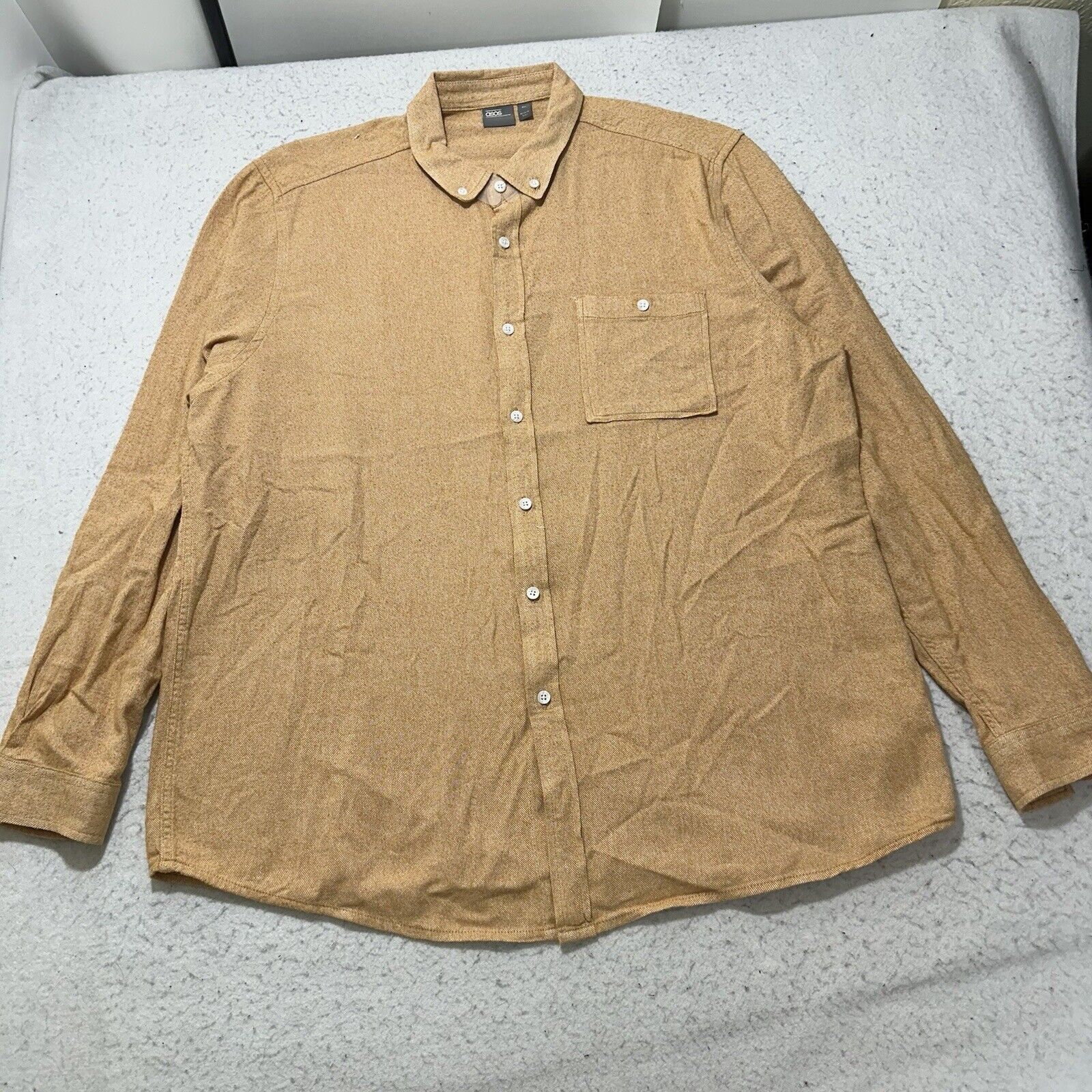 UNTUCKit ASOS XXL Button Down Pocket Dress Shirt Light Orange Size US XXL / EU 58 / 5 - 1 Thumbnail