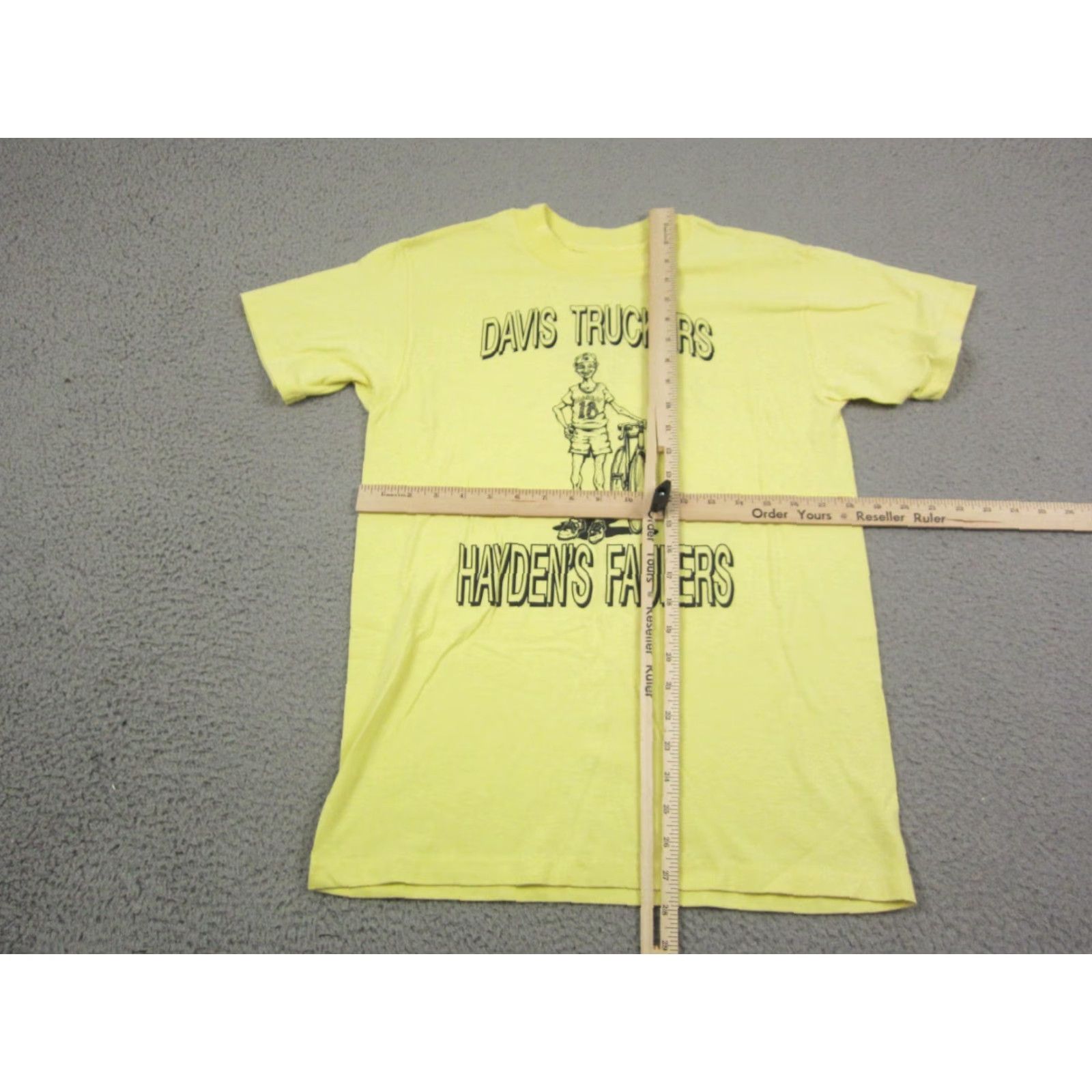 Vintage VINTAGE Ragbrai Shirt Mens L Yellow 80s School Davis Trucker Cotton Polyester Jersey T-Shirt Platinum Plus Size US L / EU 52-54 / 3 - 6 Thumbnail