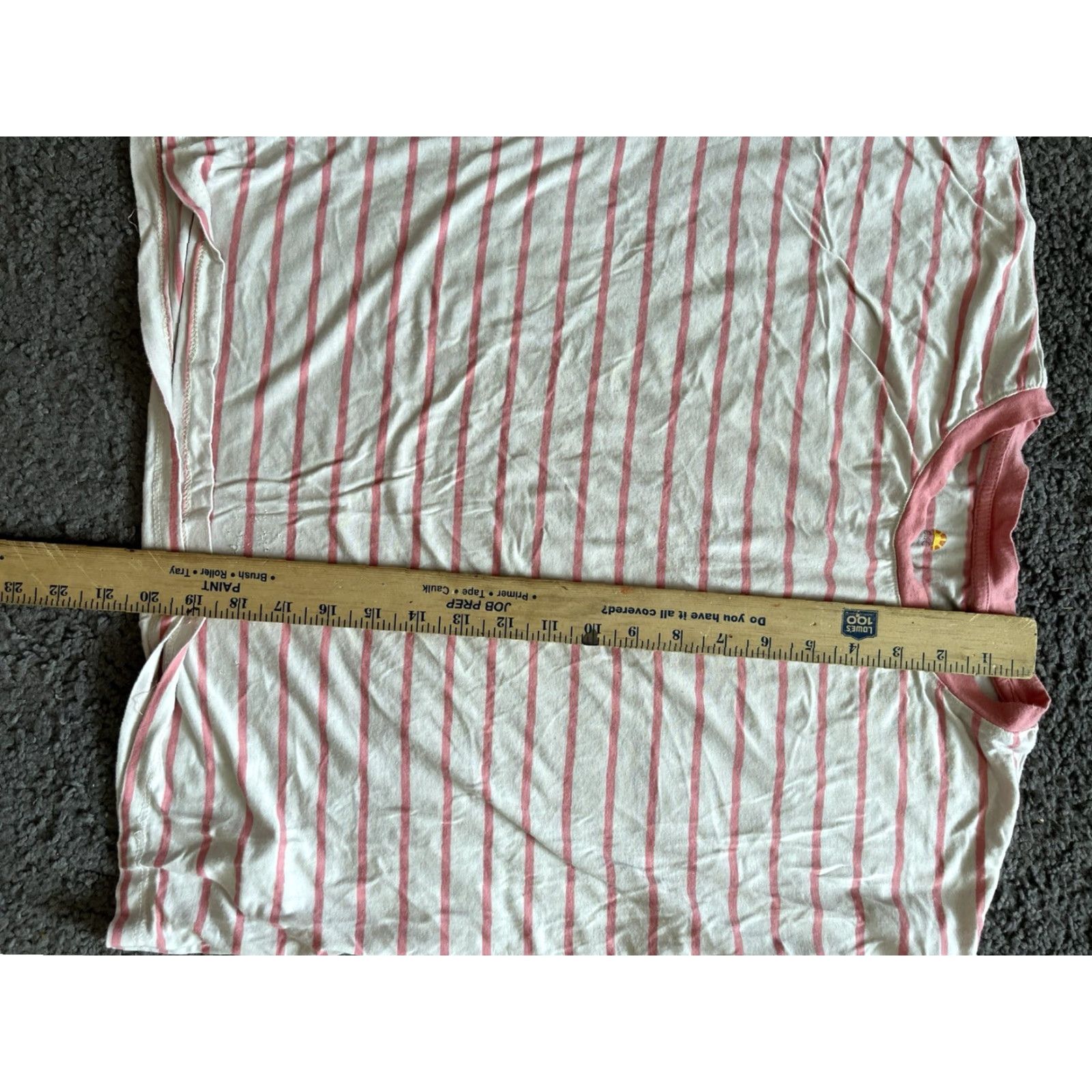Vintage C&C California Pink Striped Crew Top Shirt Short Sleeve M Women's Size M / US 6-8 / IT 42-44 - 4 Thumbnail