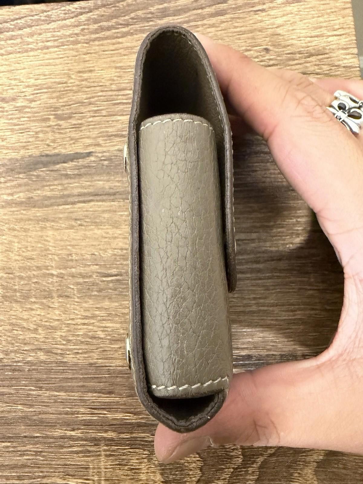 Hermes Hermes Gray Pebbled Leather Cigarette Case Holder Size ONE SIZE - 6 Thumbnail