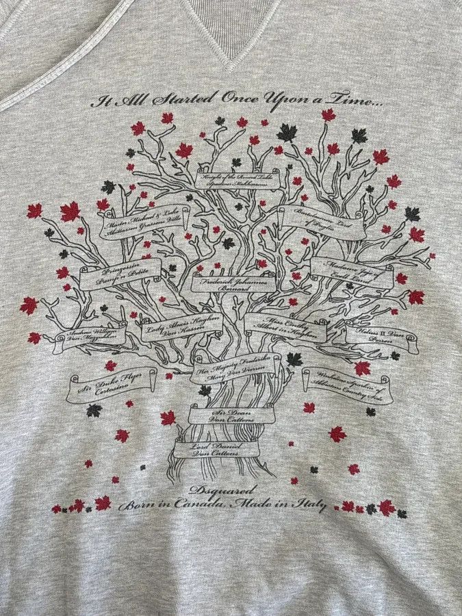 Dsquared2 AW2006 Dsquared2 Grey Tree of Life Hoodie Size US M / EU 48-50 / 2 - 5 Thumbnail
