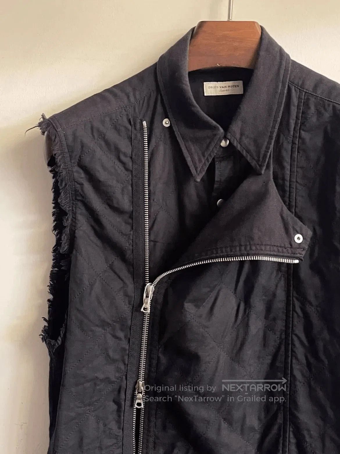 Dries Van Noten Dries Van Noten Distressed Multi Zipeer Vest. Size US S / EU 44-46 / 1 - 6 Thumbnail