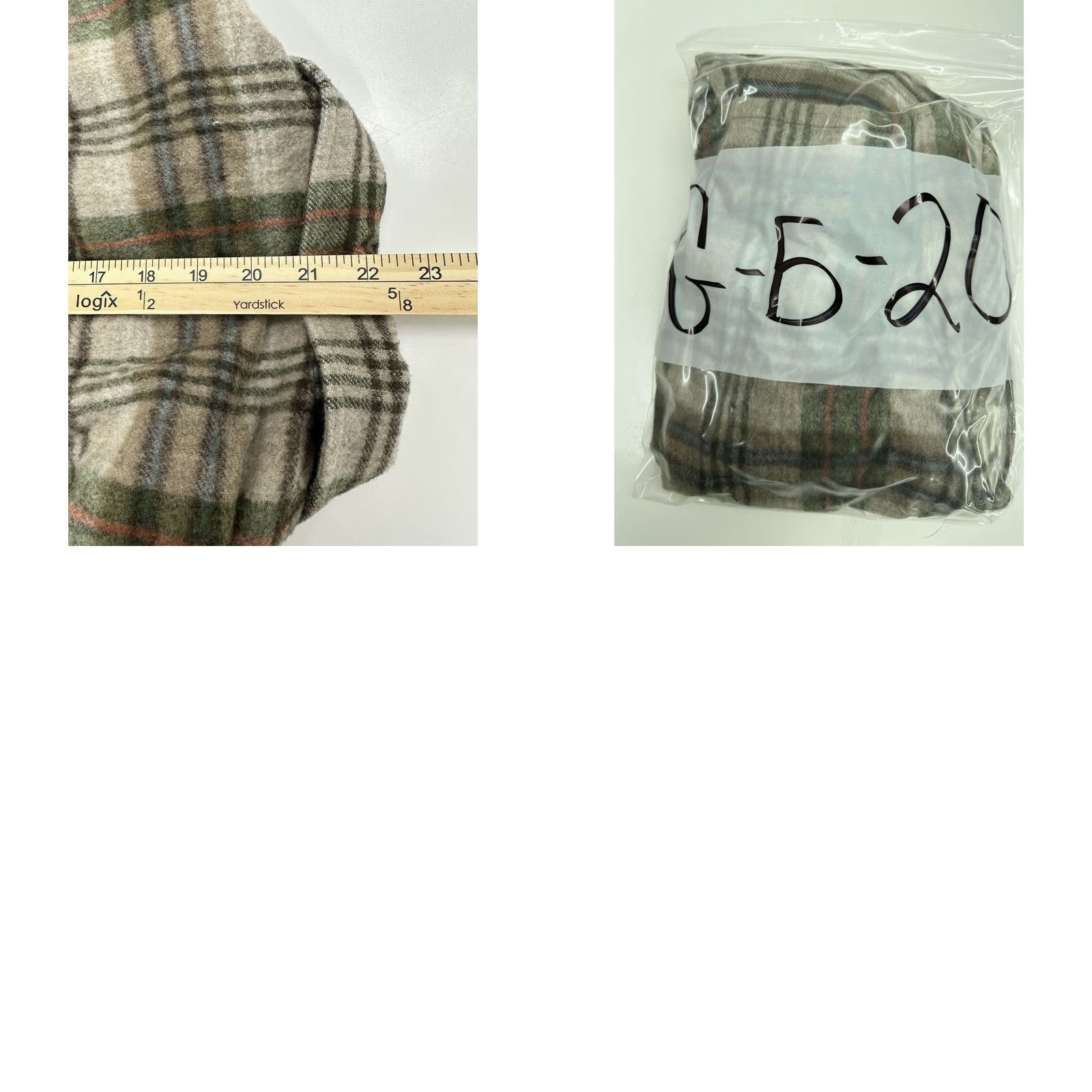 Evan Picone Womens Evan-Picone Button-Up Flannel Green Plaid Long Sleeve Size 10 Regular Shirt Womens, Casual, Travel, Fall, Winter, Spring Size L / US 10 / IT 46 - 9 Thumbnail