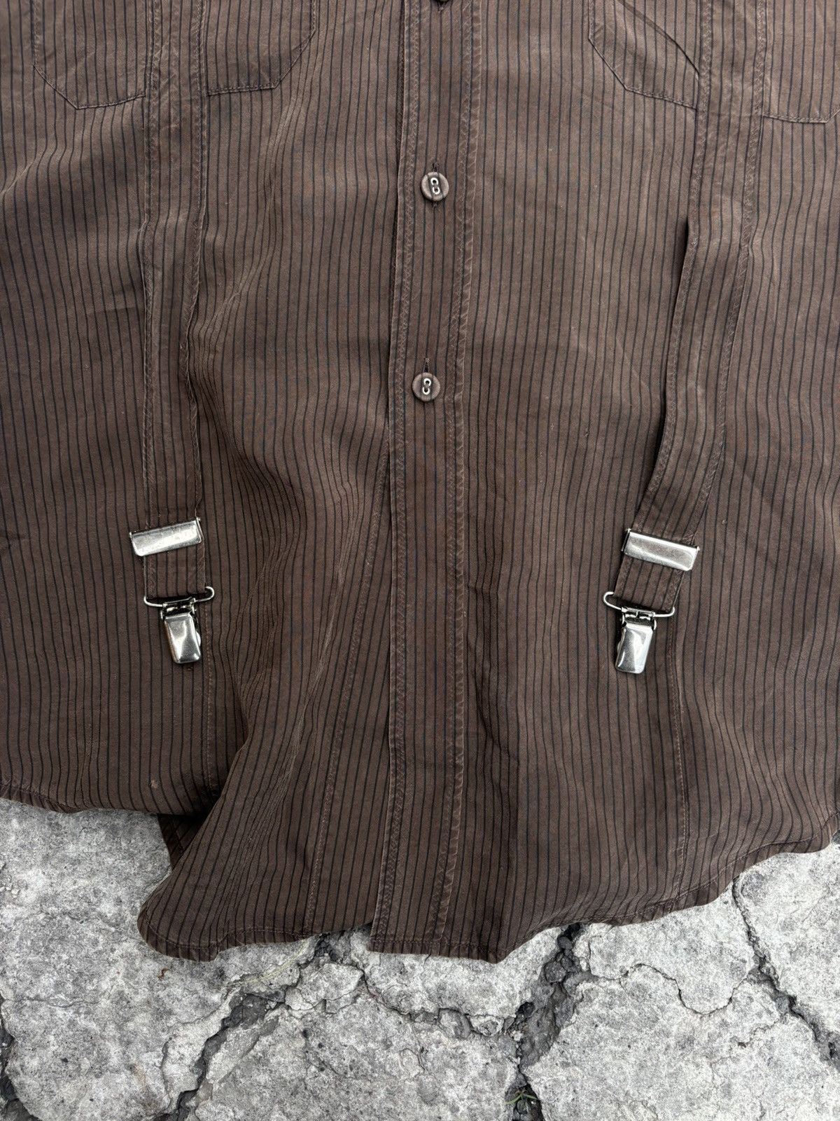 Jean Paul Gaultier Vintage Shirt Button Brown