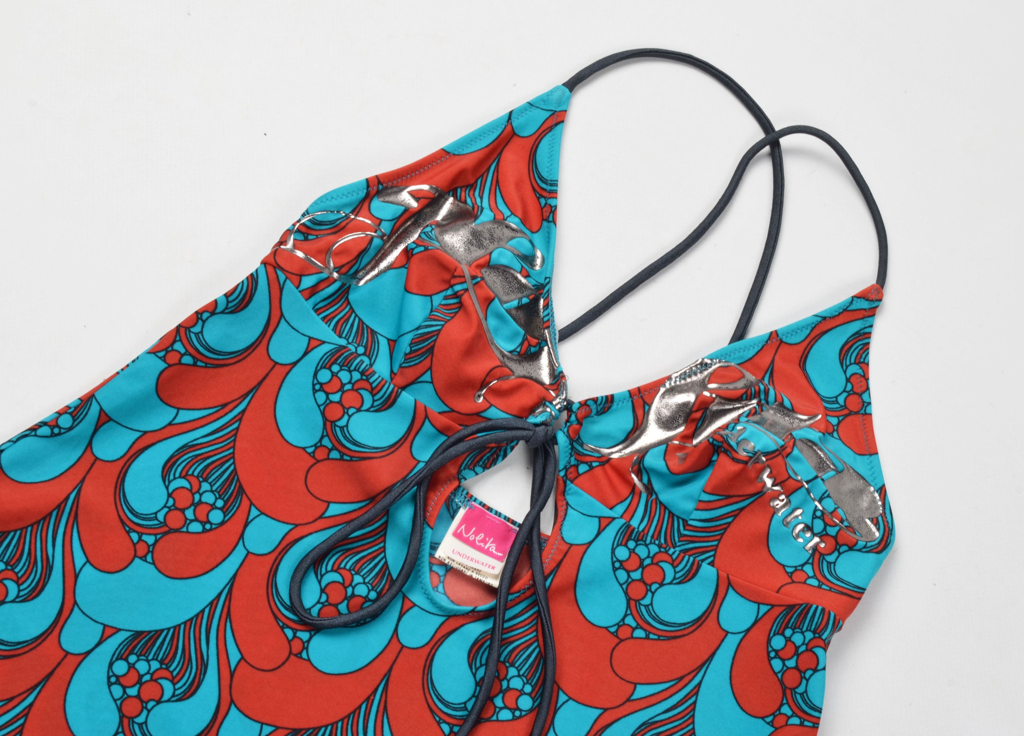Designer × Vintage Nolita North Little Italy Y2K Psychedelic Halter Top Size M / US 6-8 / IT 42-44 - 5 Thumbnail