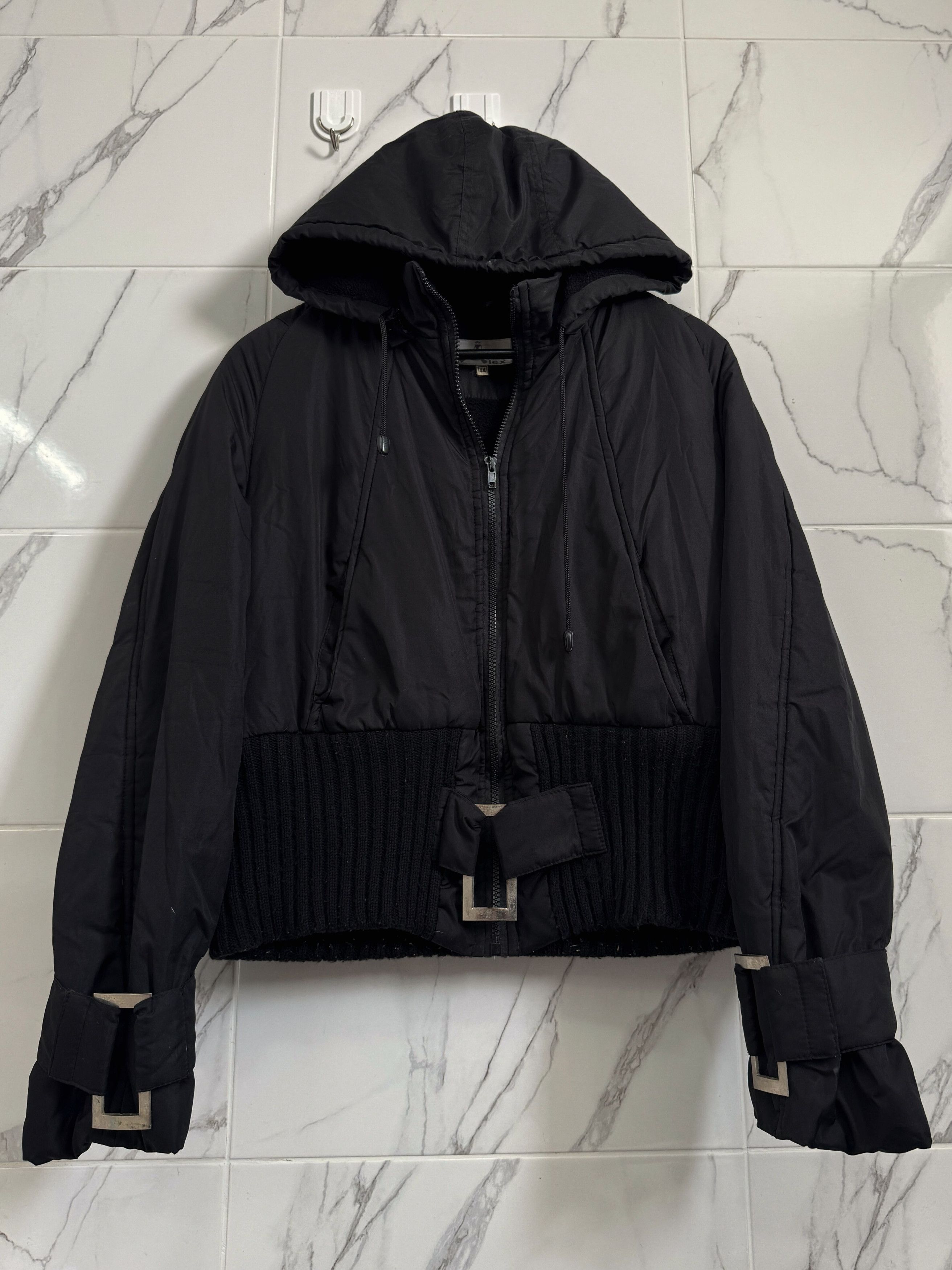 Vintage Y2K Archive Tech Hooded Jacket Cropped Utility Core Size US S / EU 44-46 / 1 - 1 Thumbnail