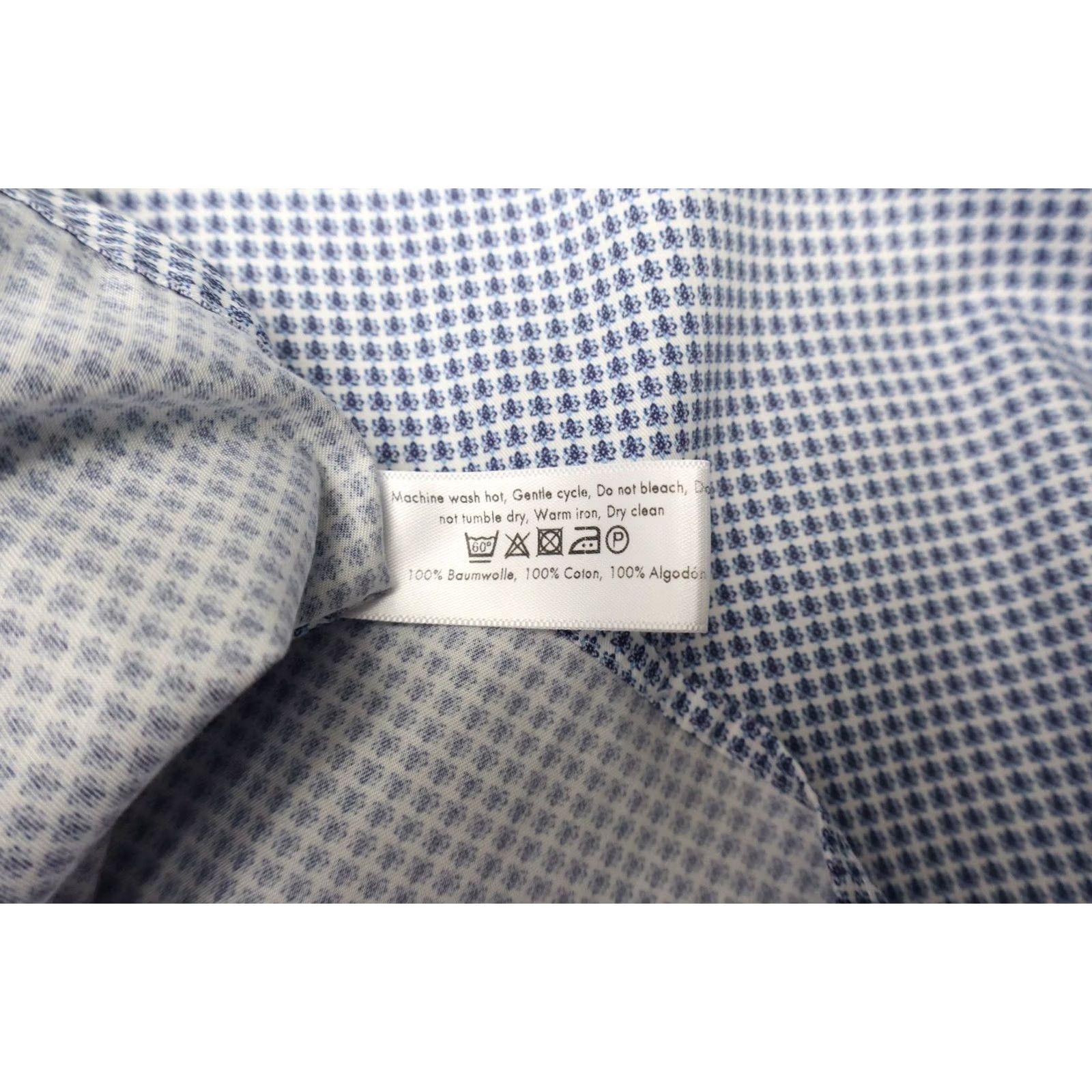Eton ETON Classic Signature Twill Shirt Mens 43/17 Patterned Long Sleeve Button-Up Size US XL / EU 56 / 4 - 7 Thumbnail