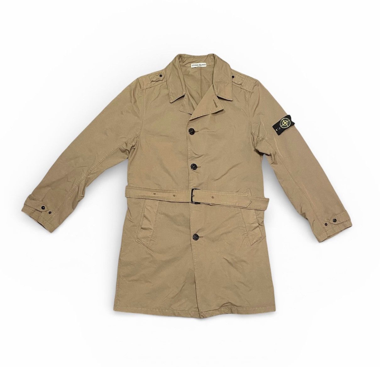 Stone Island Amazing Stone Island Lightweight Trench Coat Beige Hooligans Size US XL / EU 56 / 4 - 1 Thumbnail