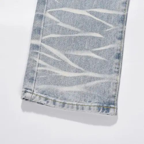 Jean fade washed pattern jeans Size US 32 / EU 48 - 7 Thumbnail