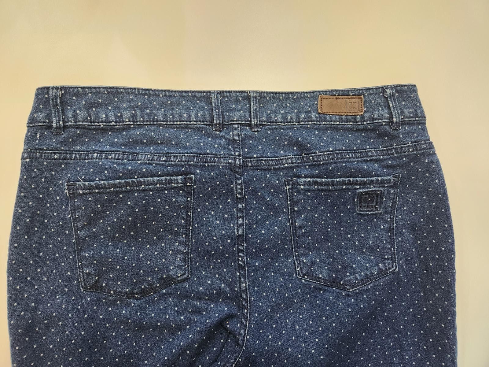 Other Liz Claiborne Women's whit Polka Dot Denim Jeans size 14 Size 36" / US 14 / IT 50 - 3 Thumbnail