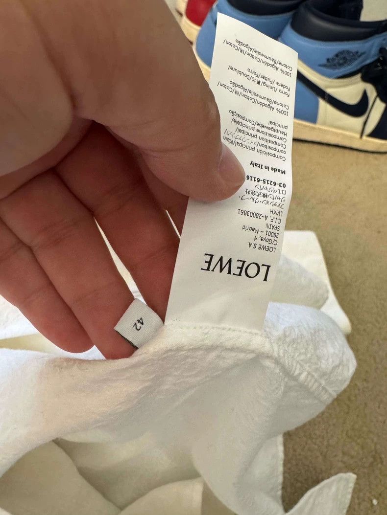 Loewe LOEWE White shirt Size S / US 4 / IT 40 - 2 Thumbnail