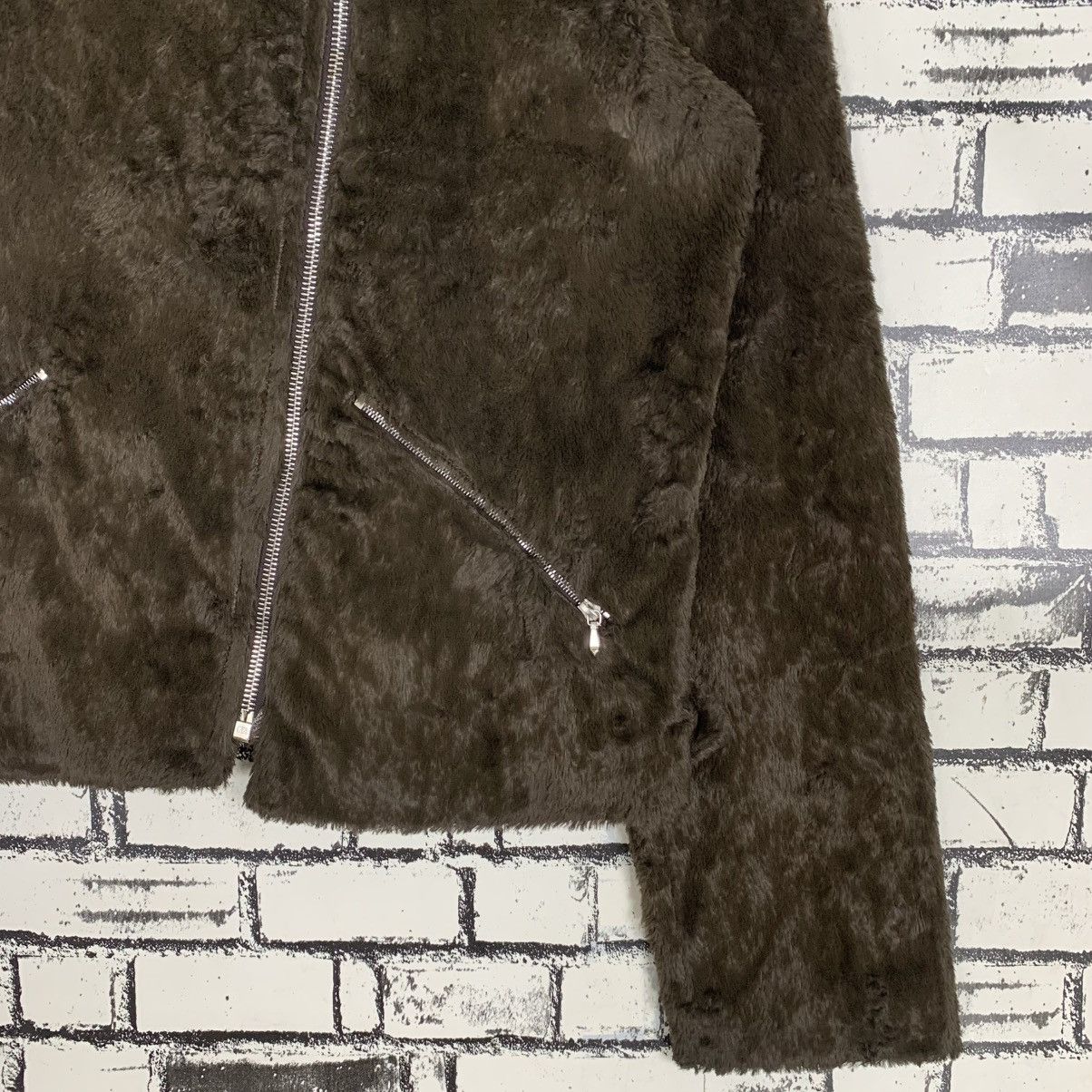 agnes b. Vintage Agnes B Furr Jacket Size XXS / US 00 / IT 34 - 5 Thumbnail
