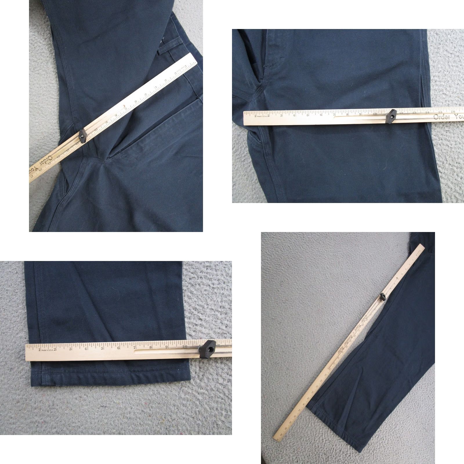 CO Duluth Trading Co Navy Blue Fire Hose Duck Thick Canvas Pants 48x30 NEW Read Size US 32 / EU 48 - 8 Thumbnail