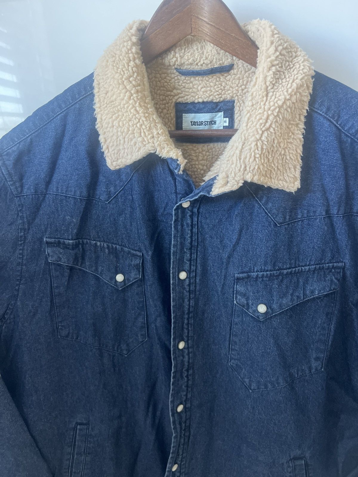 Taylor Stitch Taylor Stitch Sherpa Lined Denim Ranch Jacket Size 46 Size US M / EU 48-50 / 2 - 1 Thumbnail