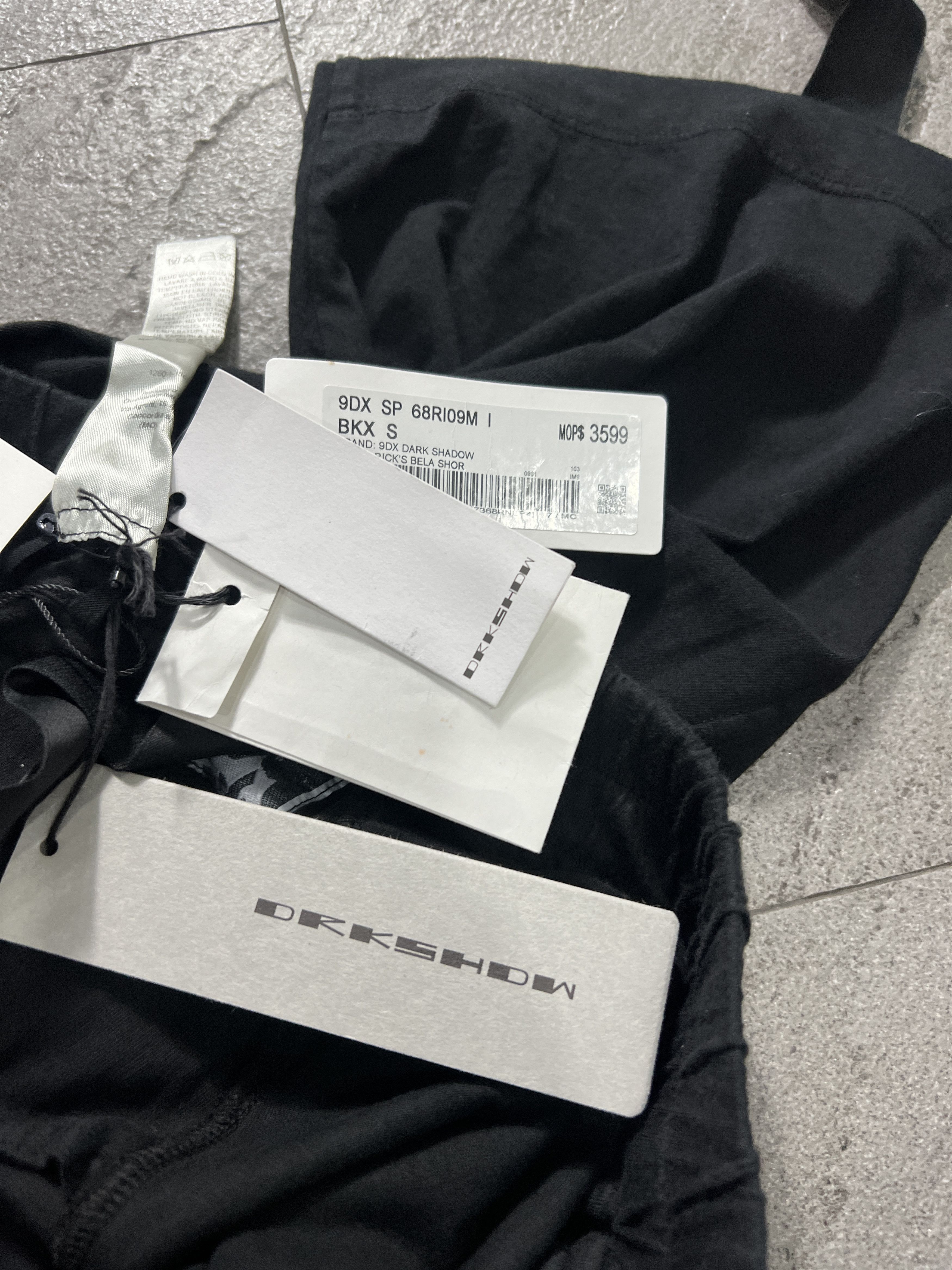 Rick Owens Drkshdw Rick Owens DRKSHDW Bela Shorts Black Oyster S Size US 32 / EU 48 - 12 Thumbnail