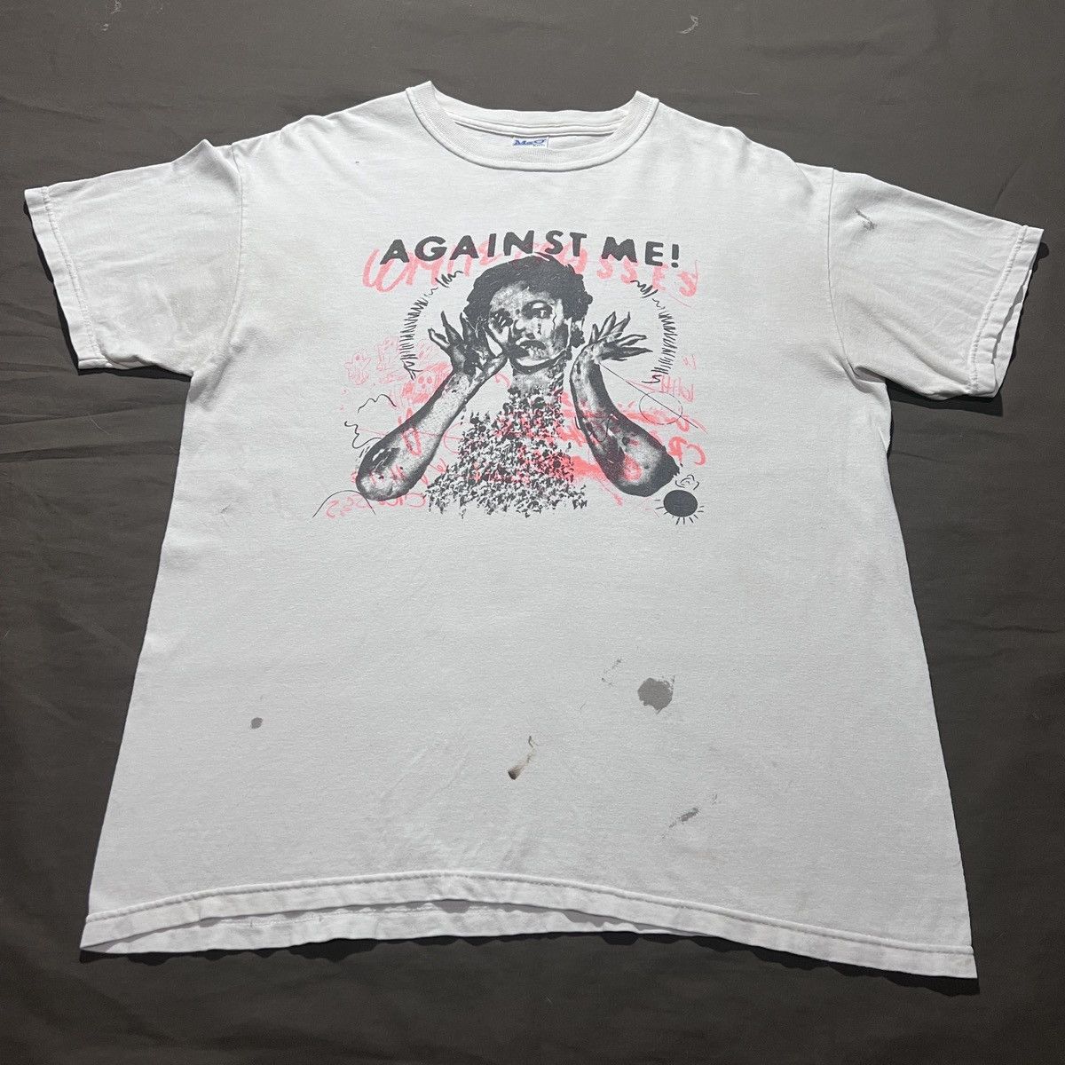 Band Tees Vintage Y2K AGAINST ME! TOUR Tee Punk Alternative rock Size US M / EU 48-50 / 2 - 4 Thumbnail