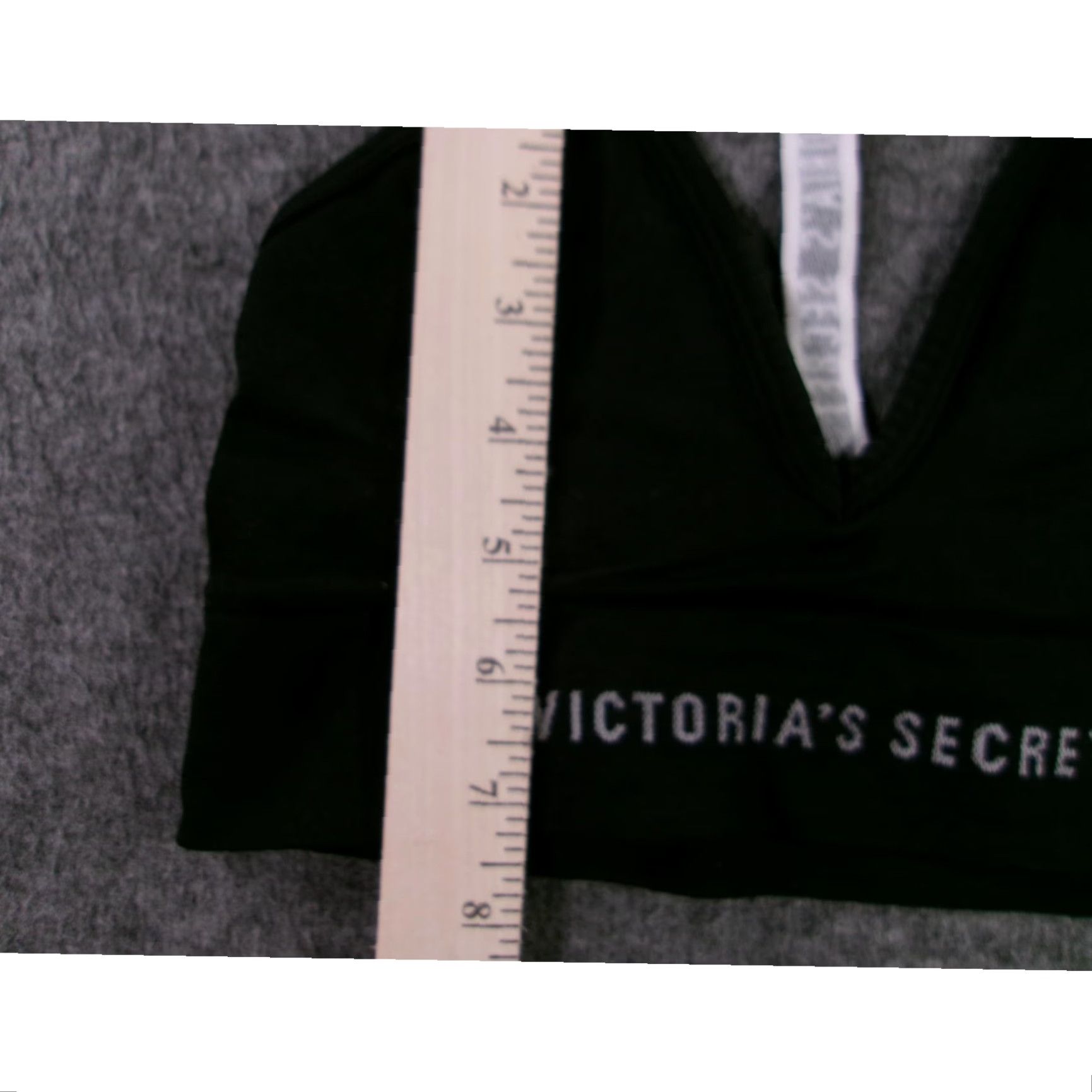 Victoria's Secret VICTORIA'S SECRET Bra Womens Small Black Sports Racerback Athletic Sleek Shirt Size ONE SIZE - 4 Thumbnail