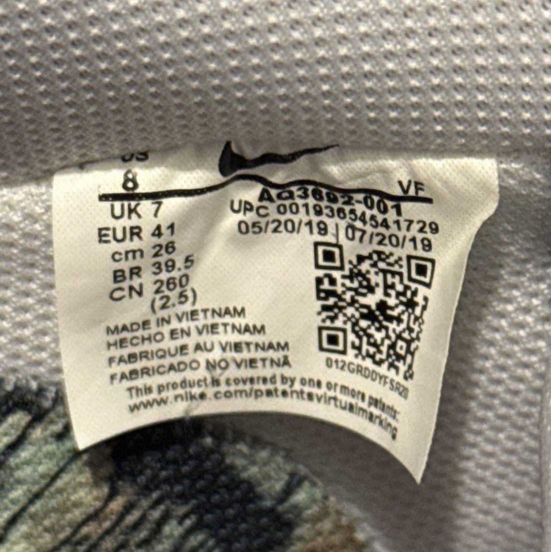 Nike G-Dragon x Nike Air Force 1 ‘07 ‘Para-Noise’ Size US 8 / EU 41 - 6 Thumbnail