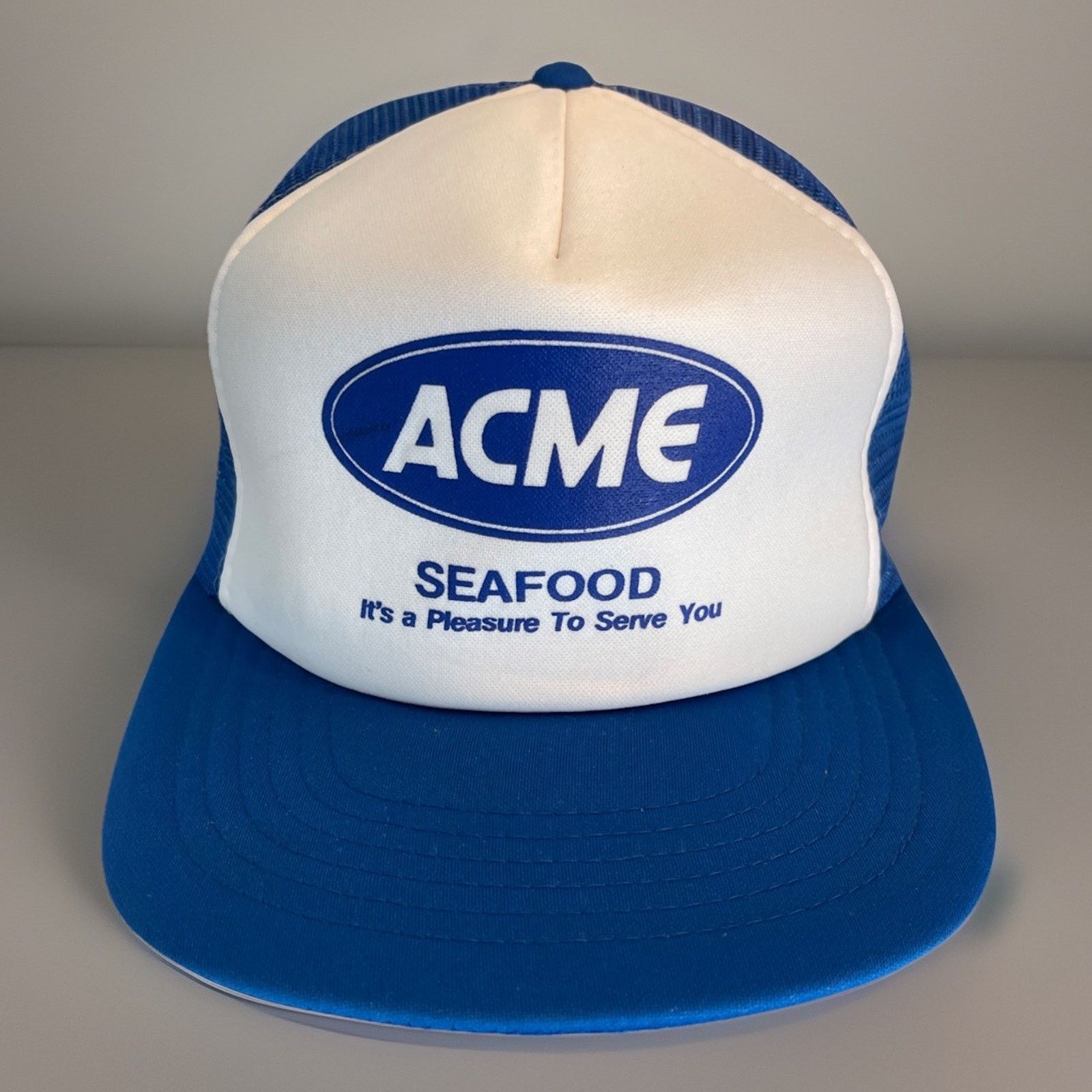 Vintage Vtg 1980’s Trucker Hat Snapback Cap ACME Food Service EUC 4 Size ONE SIZE - 1 Thumbnail