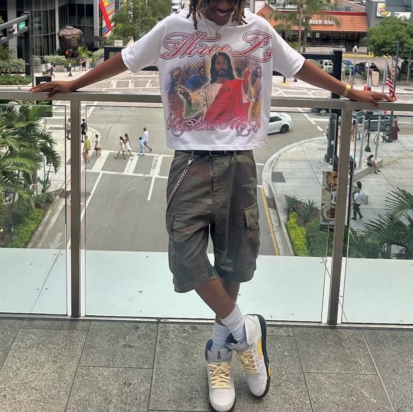 Vintage Jesus Graphic Shirt Size US XL / EU 56 / 4 - 10 Thumbnail