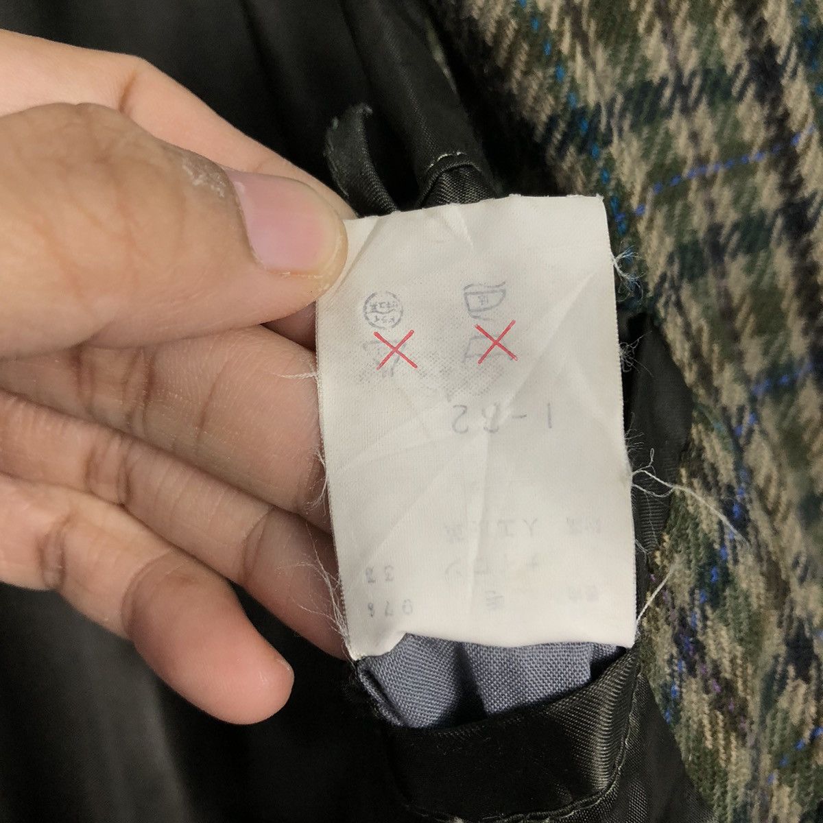 Issey Miyake 📌Vintage Bomber Jacket Rotary Enough Tartan Design Size US M / EU 48-50 / 2 - 23 Thumbnail