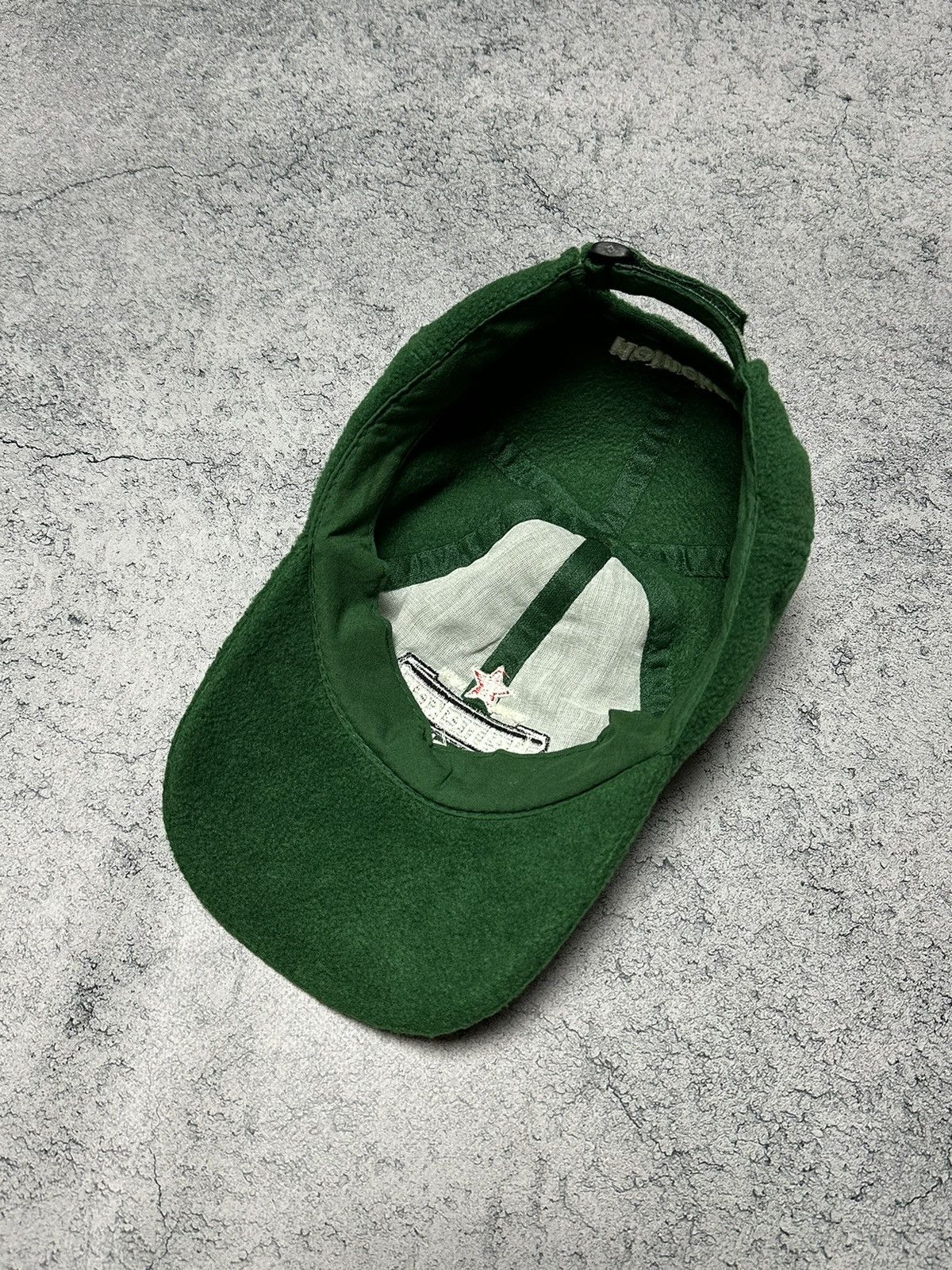 Vintage Vintage Heineken Green Fleece Cap Size ONE SIZE - 8 Thumbnail