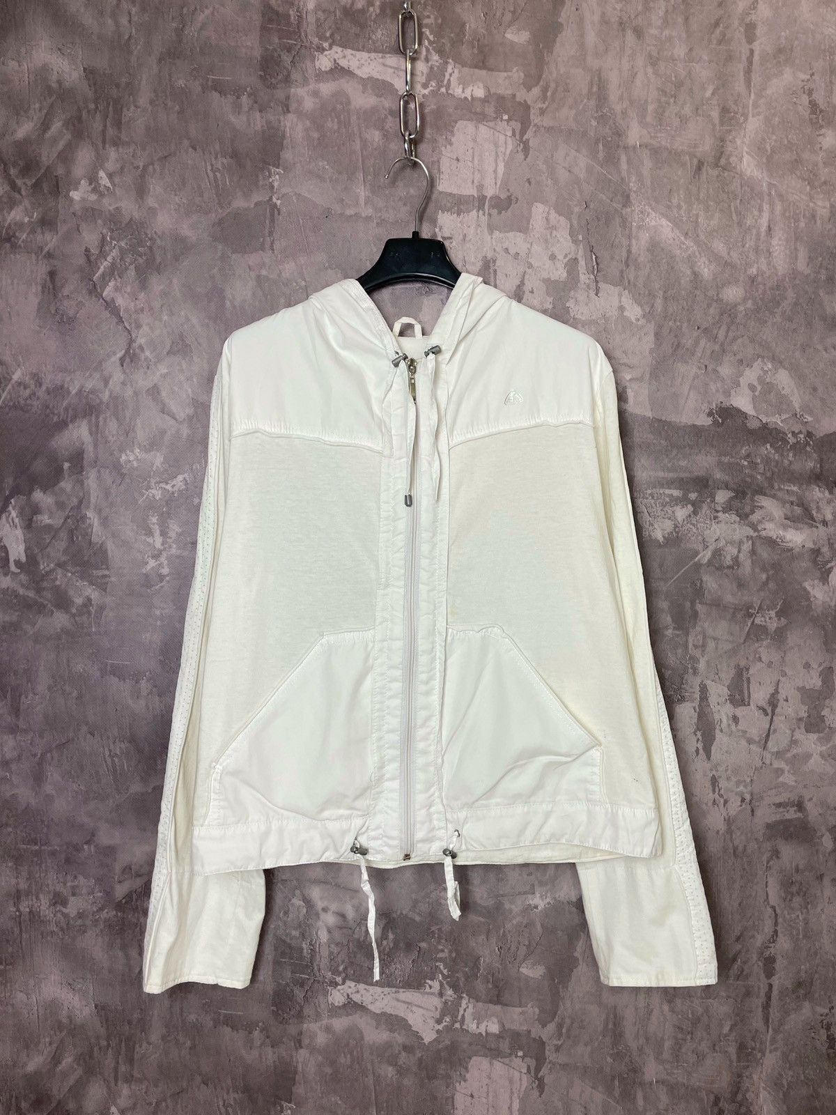 Nike × Nike ACG × Vintage Vintage Y2K Nike ACG hoodie zipper white outdoor Size M / US 6-8 / IT 42-44 - 1 Thumbnail