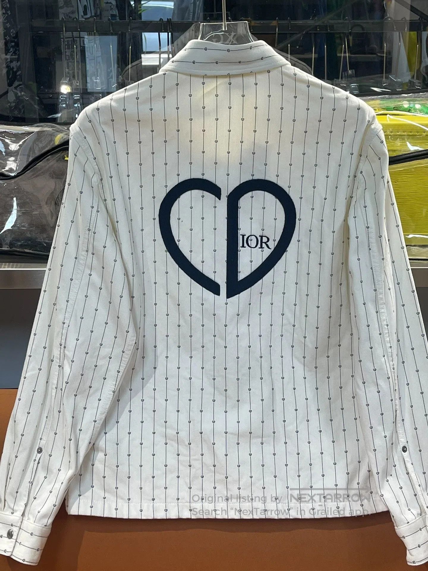 Dior Dior SS22 Striped Logo Embroidery Denim Jacket. Size US S / EU 44-46 / 1 - 2 Thumbnail