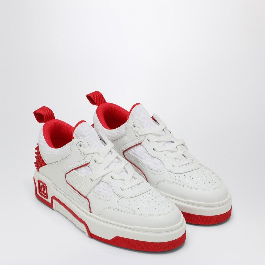 Christian Louboutin o1d2blof0125 Low-Top Sneakers in White & Red Size US 7.5 / EU 40-41 - 2 Thumbnail