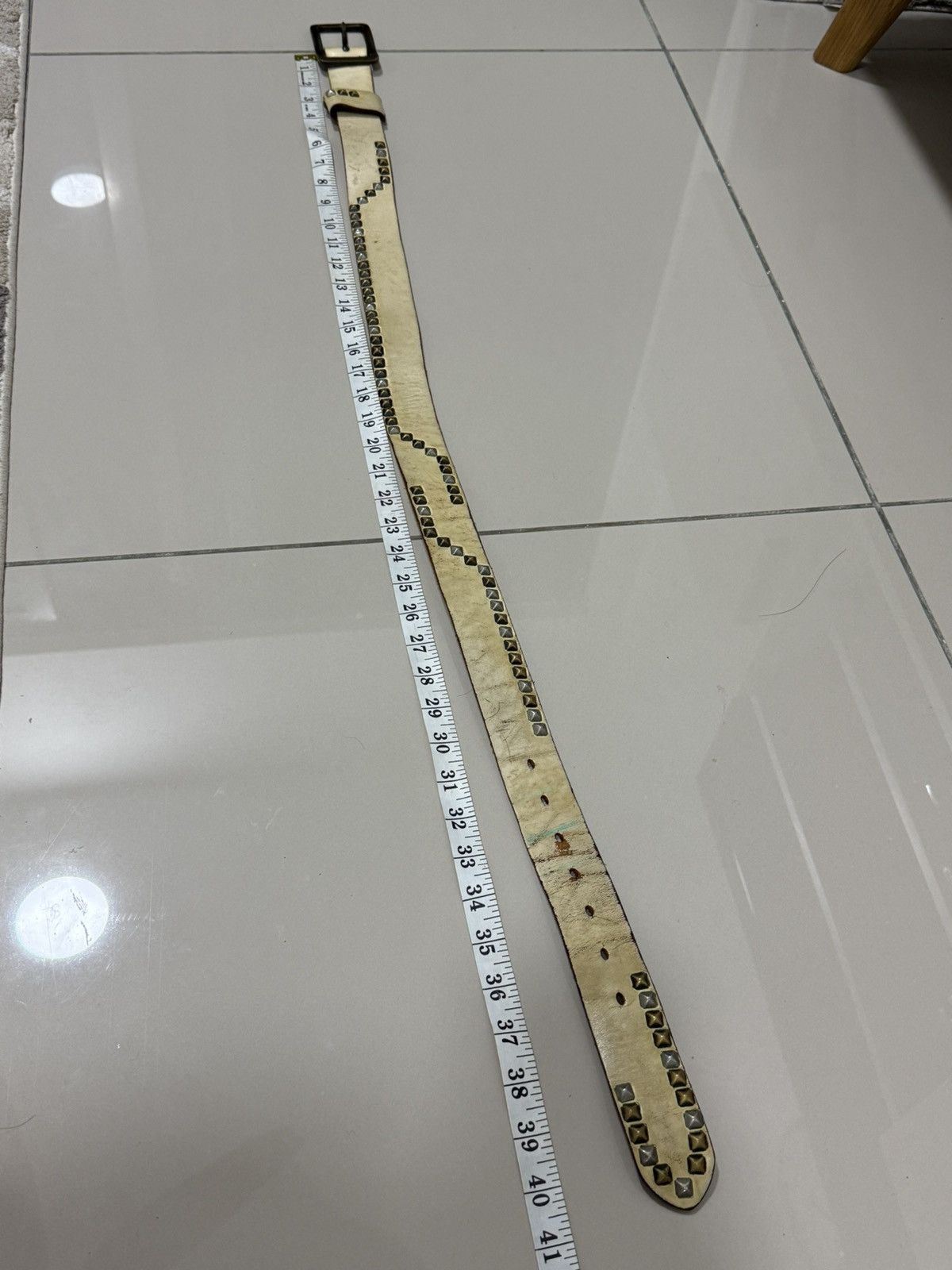 Lee Vtg Lee Stud Belt Size 34 - 8 Thumbnail