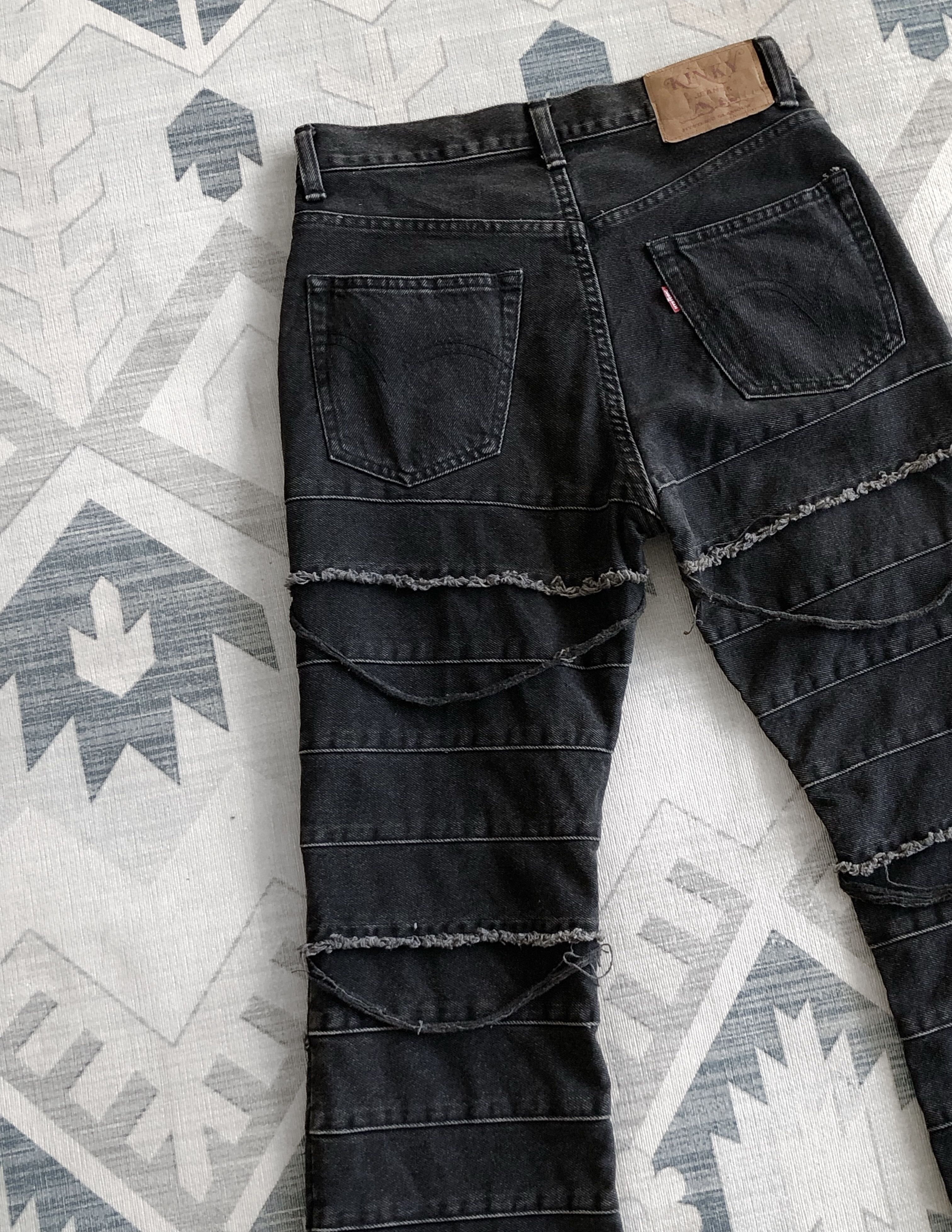 Hysteric Glamour ARCHIVE🔥RARE 90’S HAGI PATCHWORK FLARE KINKY JEANS Size 28" / US 6 / IT 42 - 13 Thumbnail
