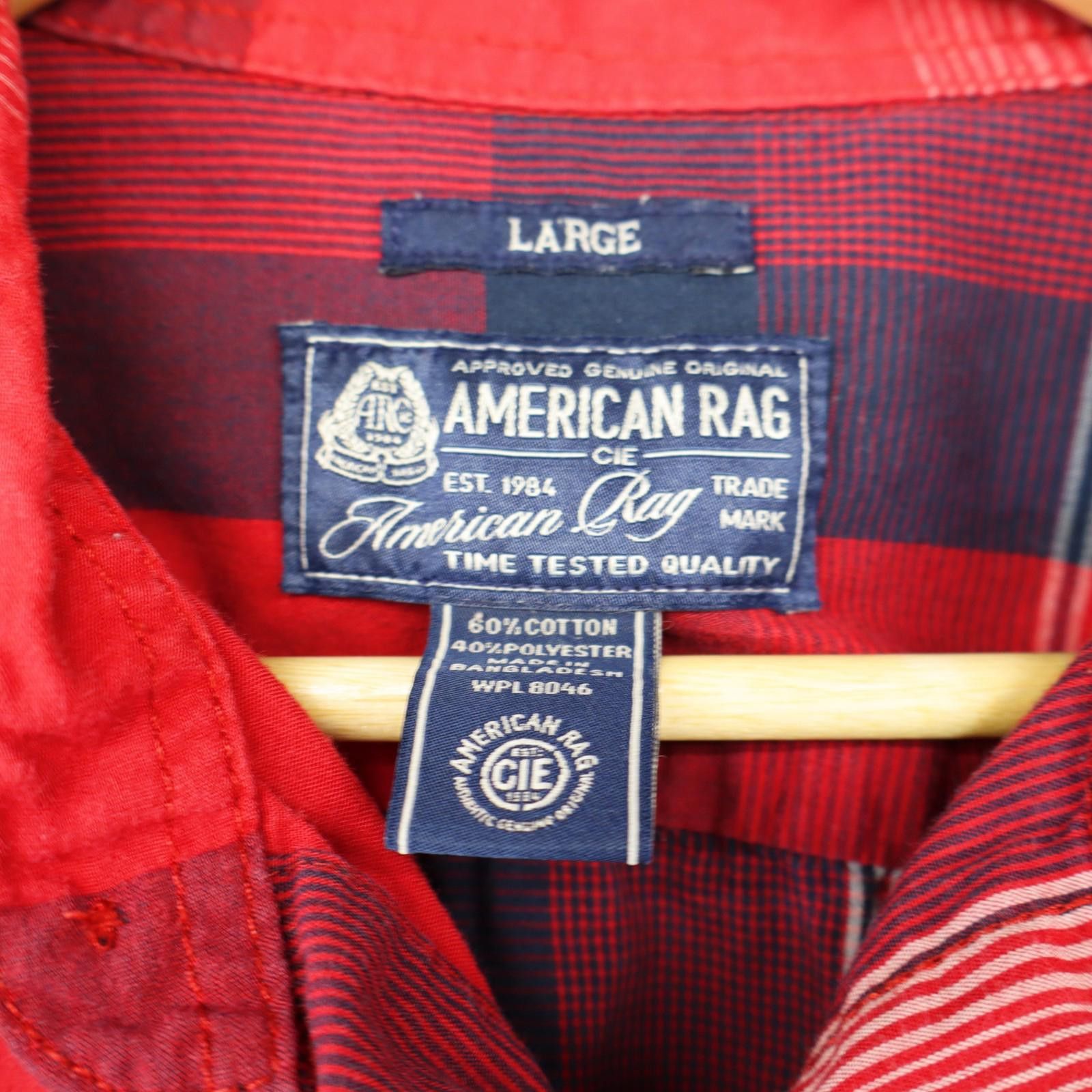 American Rag Men Large American Rag button down shirt Red Flannel Size US L / EU 52-54 / 3 - 3 Thumbnail