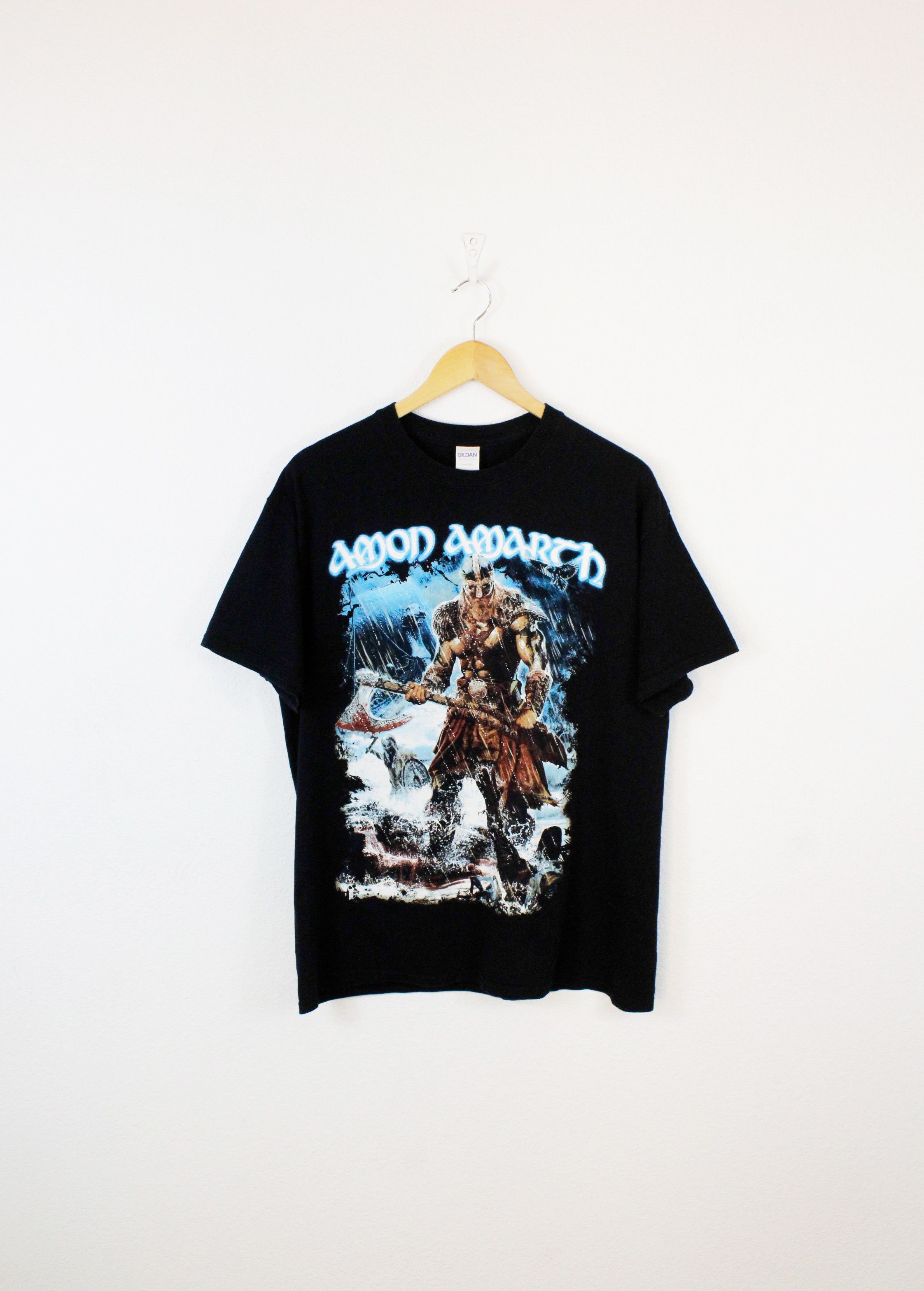Band Tees × Vintage Vintage Amon Amarth Jomsviking Print Graphic Band Tee Size US L / EU 52-54 / 3 - 1 Thumbnail