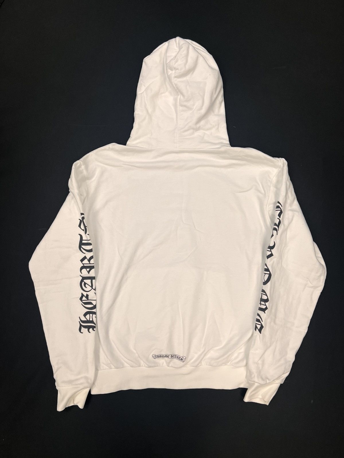 Chrome Hearts Chrome Hearts White Vertical Letter Hoodie Size US M / EU 48-50 / 2 - 2 Thumbnail