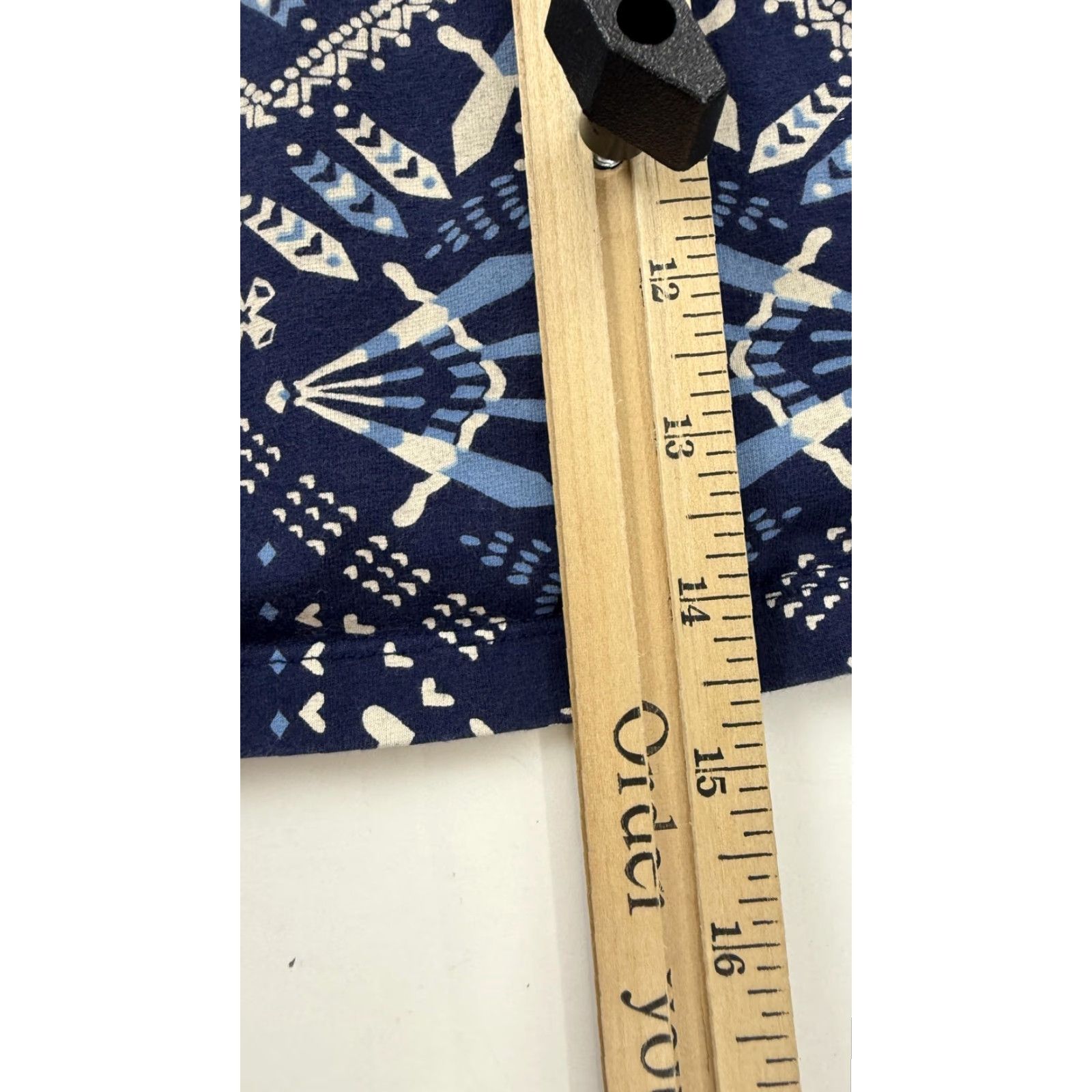 Patagonia Patagonia Skirt Womens XS Blue Aztec Geometric Print Knit Mini Casual A-Line Pull On Pockets Size 26" / US 2 / IT 38 - 6 Thumbnail