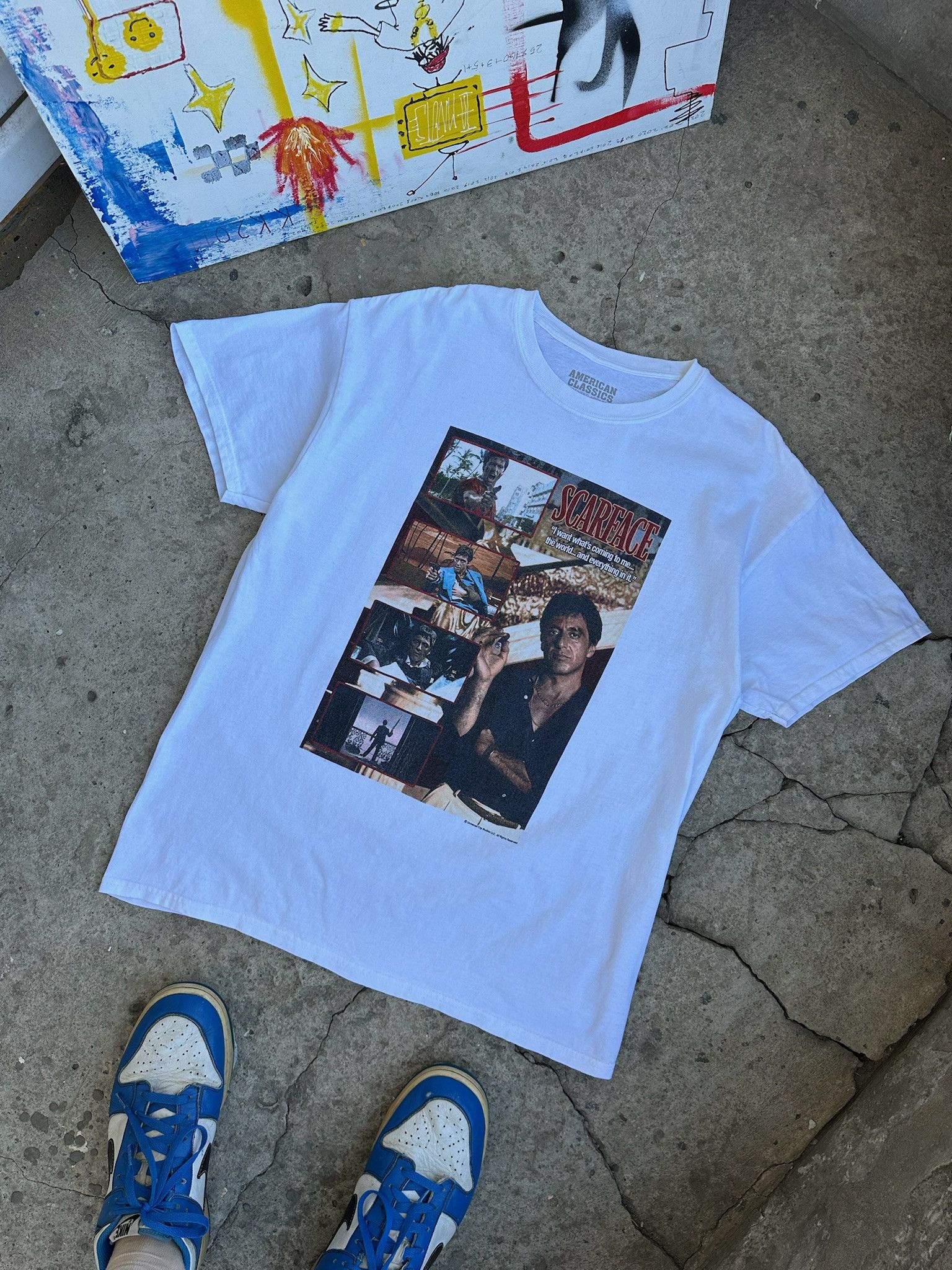 Rap Tees Vintage Scarface Movie T-Shirt Size US L / EU 52-54 / 3 - 1 Thumbnail