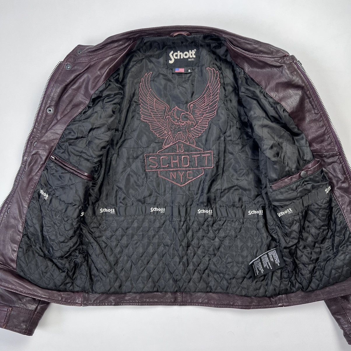 Schott Schott goat skin biker style leather jacket Size US S / EU 44-46 / 1 - 5 Thumbnail