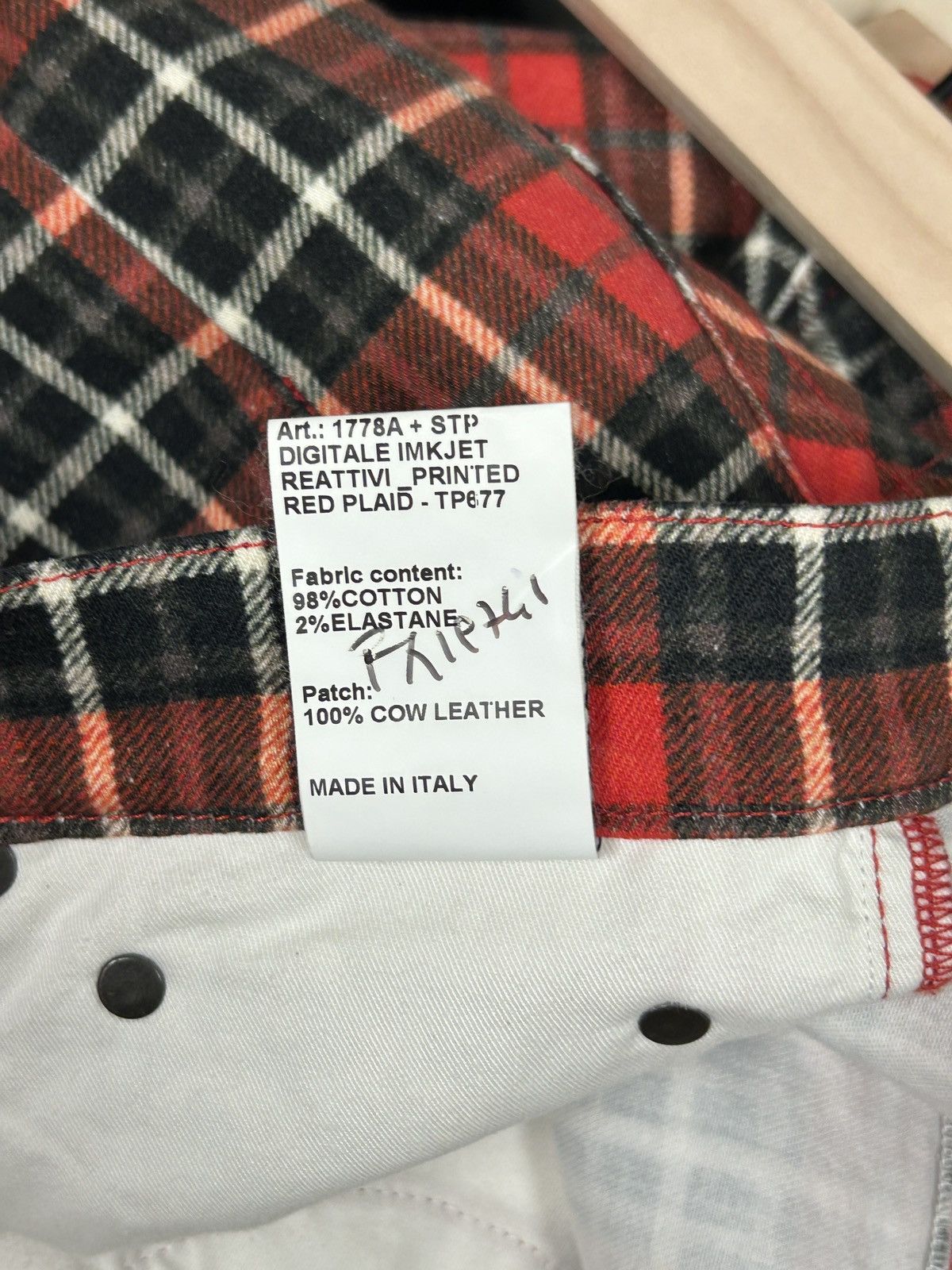 R13 NWT! Tailored Drop Crotch Plaid Pants Size US 30 / EU 46 - 8 Thumbnail