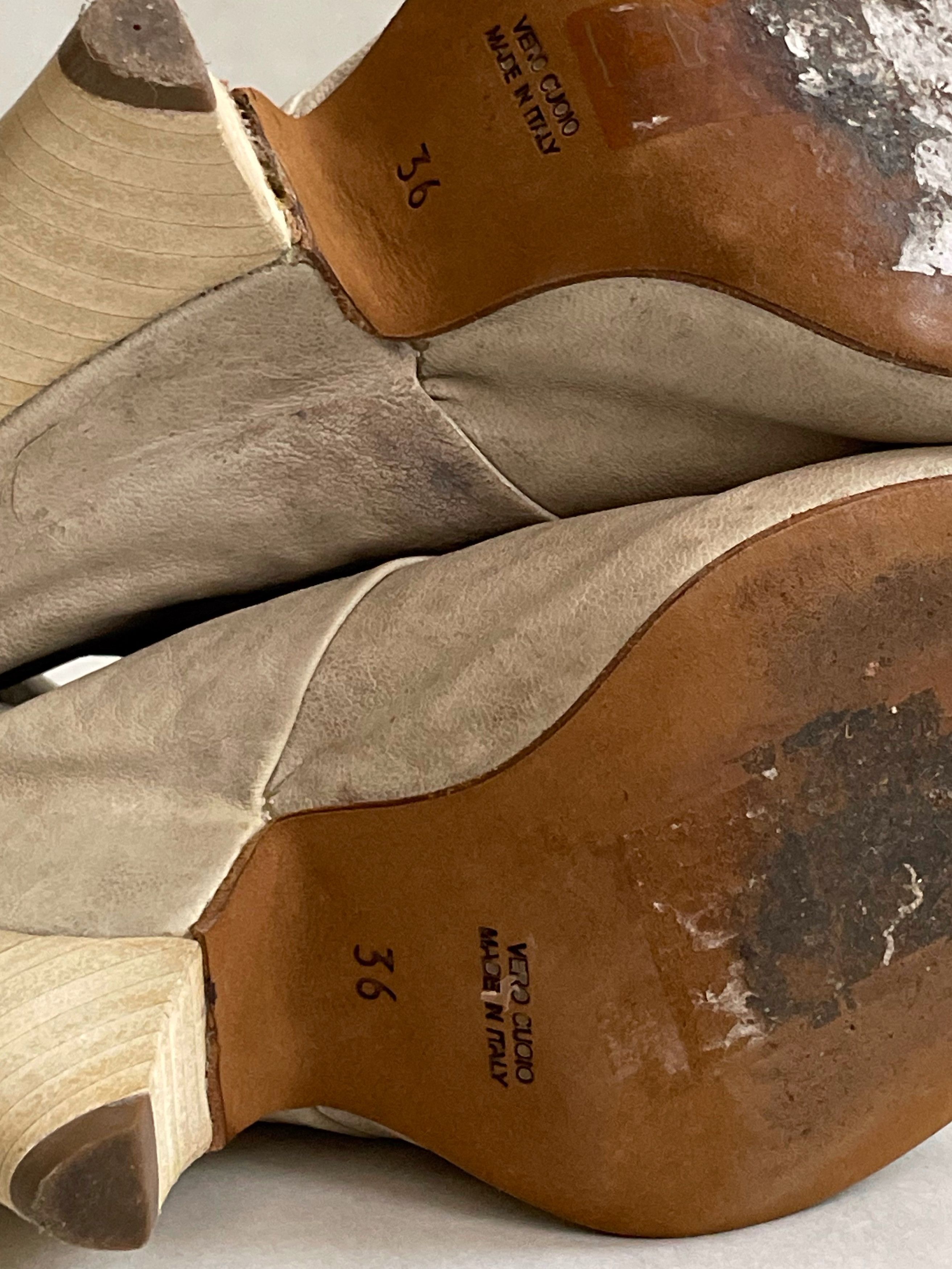 Cinzia Araia Vintage Cinzia Aria Avant-garde leather platform shoes Size US 6.5 / IT 36.5 - 8 Thumbnail