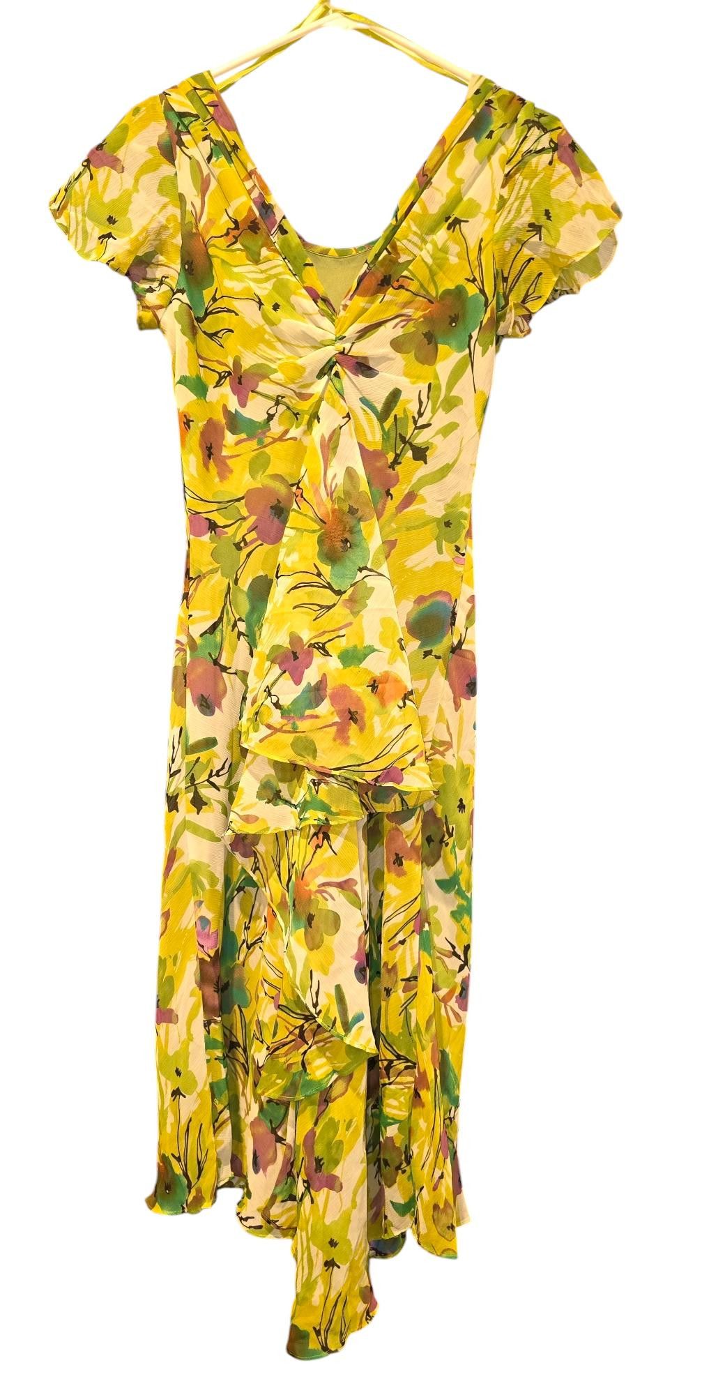 Designer Floral Maxi Dress by S.L.fashions - Size 10 Size L / US 10 / IT 46 - 1 Thumbnail