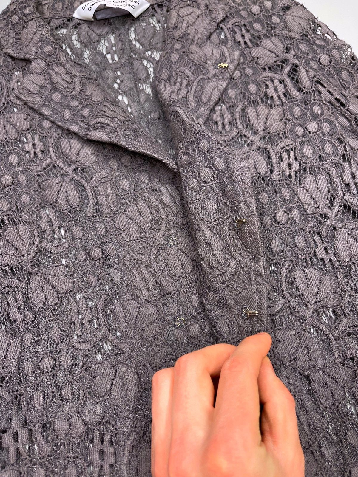 Comme des Garcons RARE Comme Des Garcons Lace Coat Archive Size S / US 4 / IT 40 - 8 Thumbnail