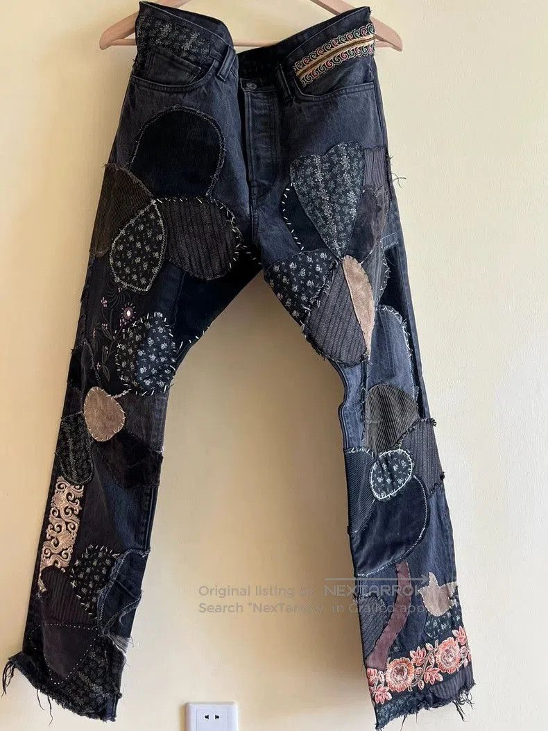 Kapital KAPITAL Patchwork Denim Jeans. Size US 34 / EU 50 - 1 Thumbnail