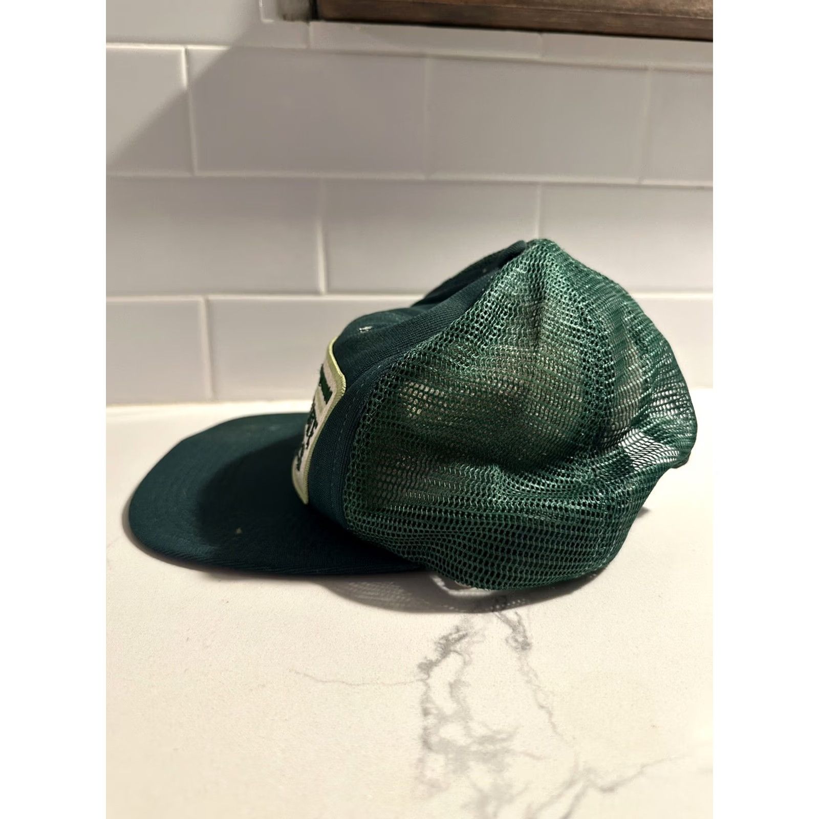 Vintage VINTAGE Interstate Batteries SnapBack Hat Green Mens One Size Distressed Size ONE SIZE - 2 Thumbnail