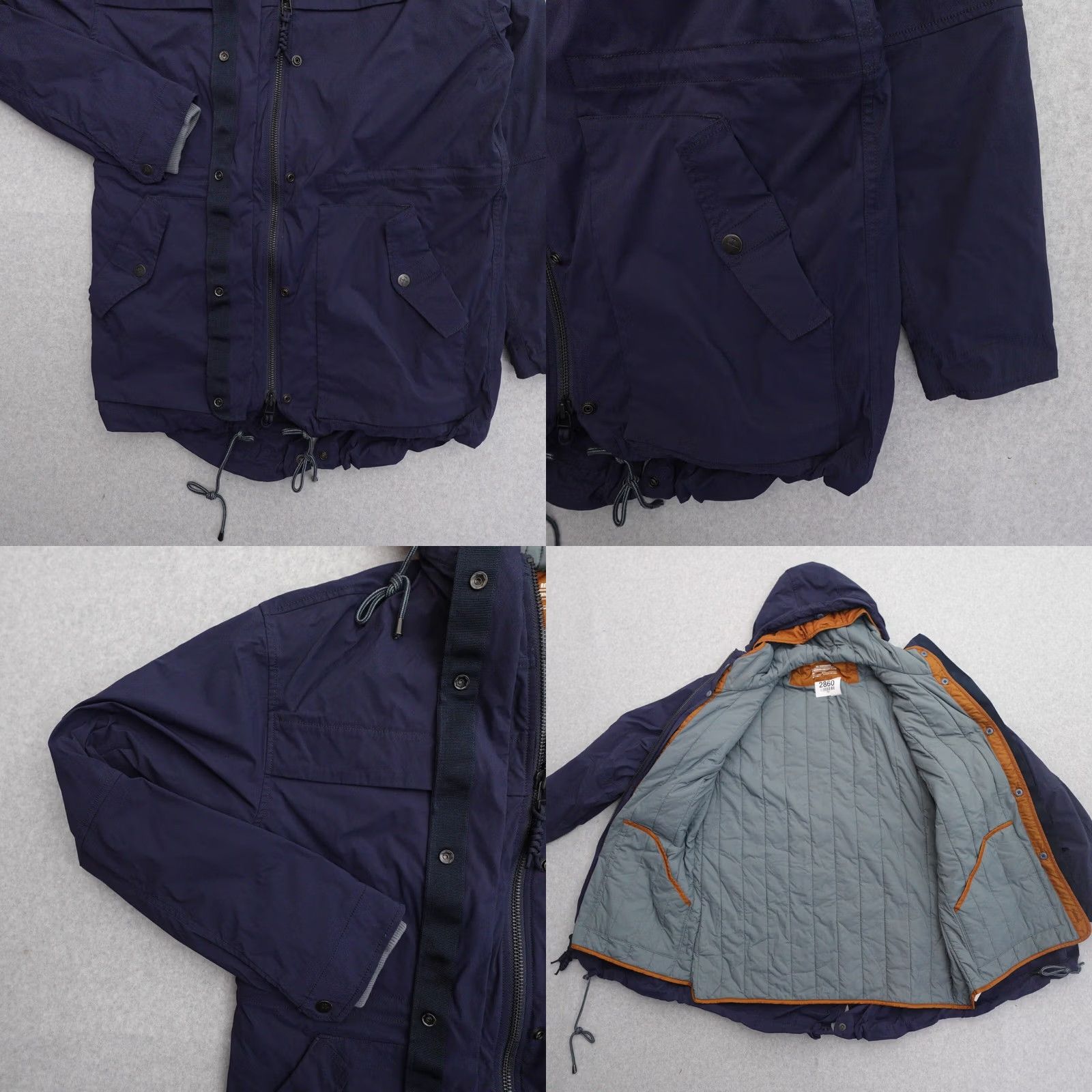 Vintage REI Jacket Womens Large Navy Blue Nylon Hoodie w Buttons Size L / US 10 / IT 46 - 8 Thumbnail