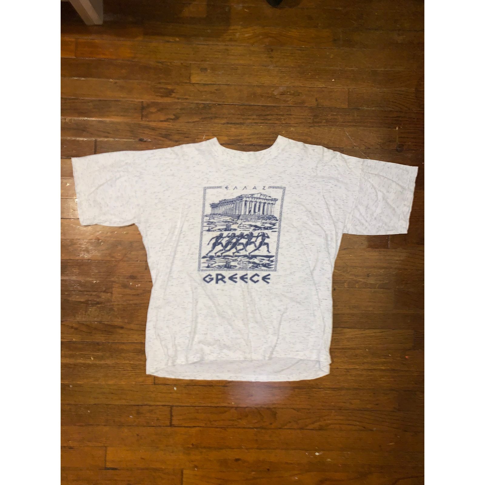 Vintage Vintage 90s Greece Parthenon Marathon Graphic T-Shirt Gray L Size US L / EU 52-54 / 3 - 3 Thumbnail