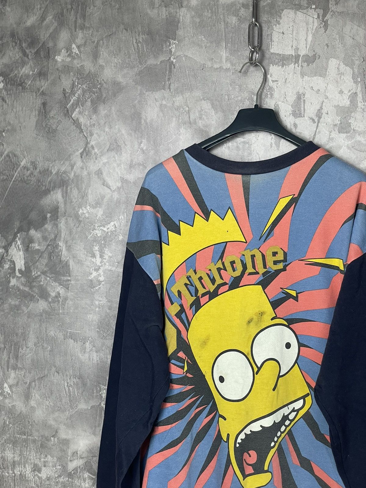 The Simpsons × Vintage Vintage 90s The Simpsons Longsleeve Overprint Rare Shirt Size US L / EU 52-54 / 3 - 4 Thumbnail