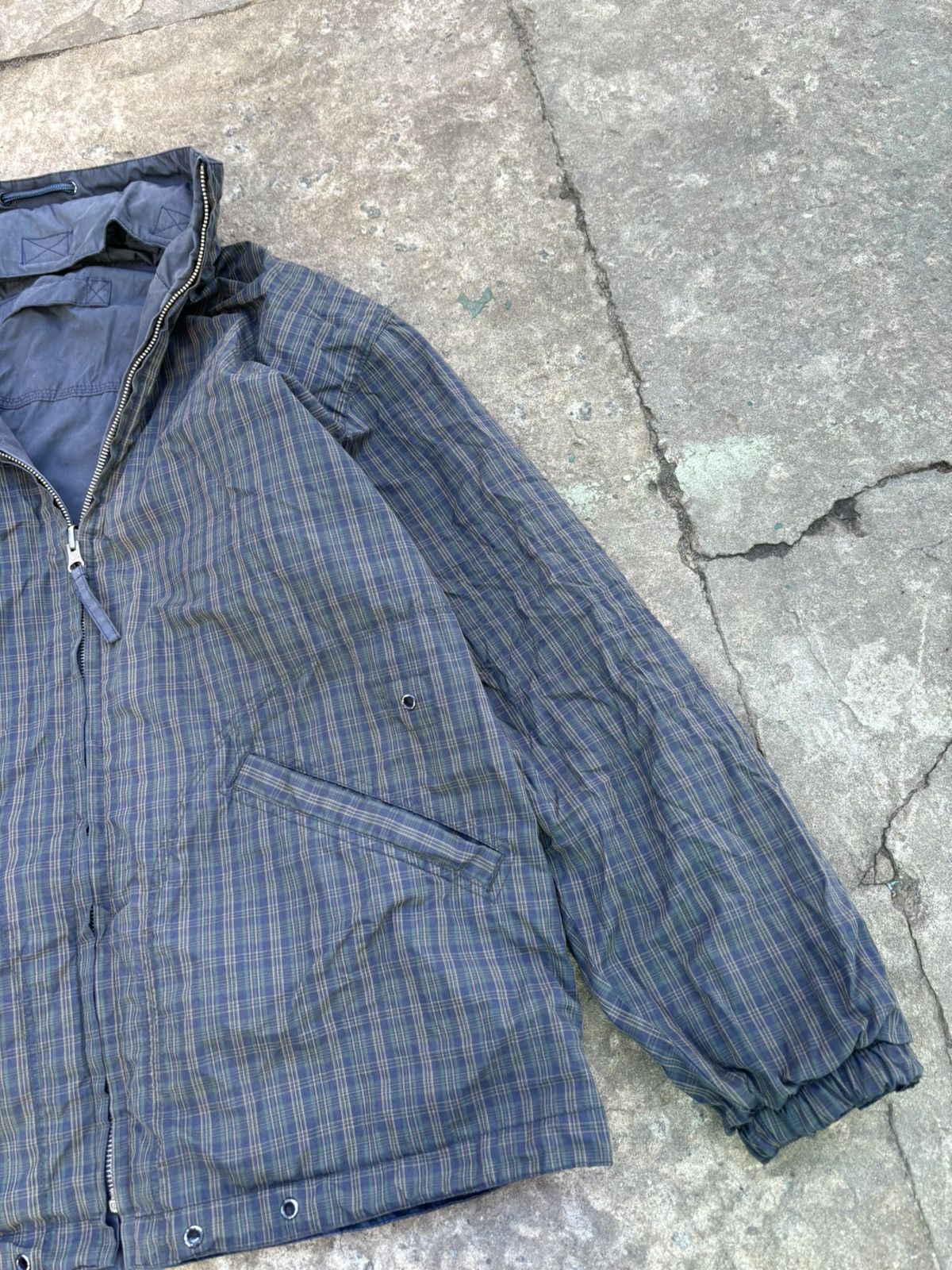 Japanese Brand × Vintage Vintage Reversible Checkered Nylon Massimo Osti Style Jacket Size US L / EU 52-54 / 3 - 10 Thumbnail