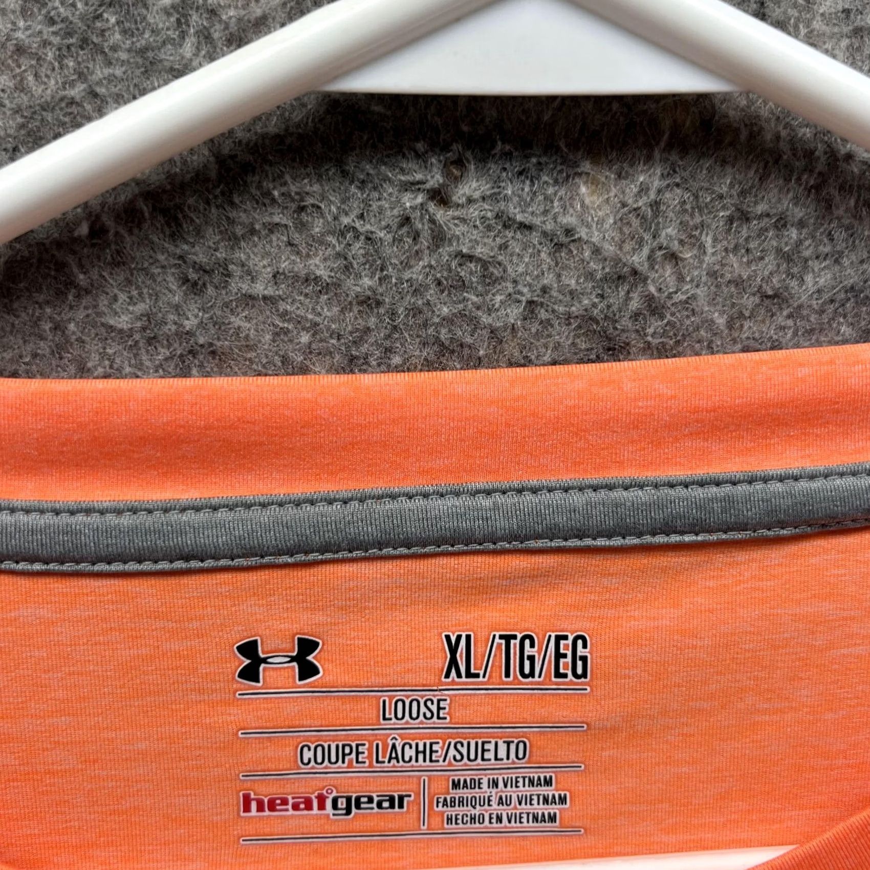 Under Armour Under Armour Shirt Men XL Orange Loose HeatGear Crewneck Tee Long Sleeve Size US XL / EU 56 / 4 - 5 Thumbnail