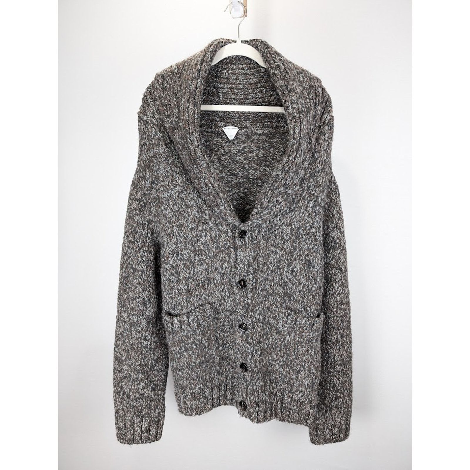 Bottega Veneta o1rshd1 Chunky Alpaca Knitwear Cardigan in Multicolor Size US S / EU 44-46 / 1 - 1 Thumbnail
